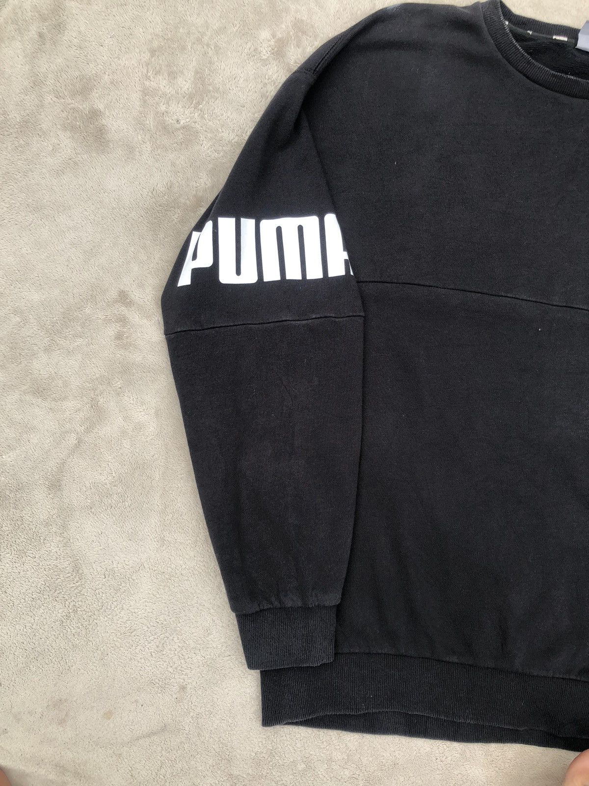 Puma Vintage Puma Big Logo Spellout Oversize Sweatshirt Size US XL / EU 56 / 4 - 4 Thumbnail