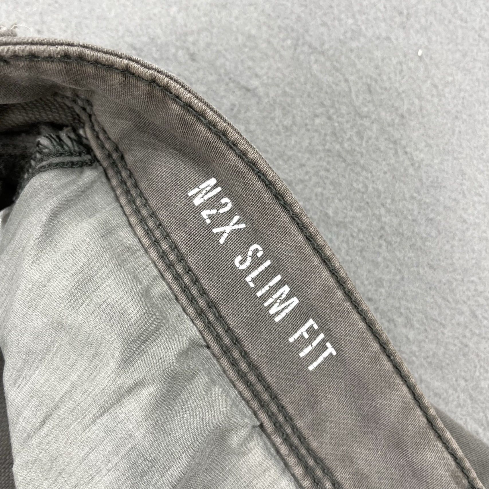 DUER Duer N2X Slim Fit Chino Pants Mens 31x30 Gray Brown Cotton Blend Stretch Casual 5-Pocket Design Flat Front Button Zip Inseam 30 Size US 31 - 5 Thumbnail