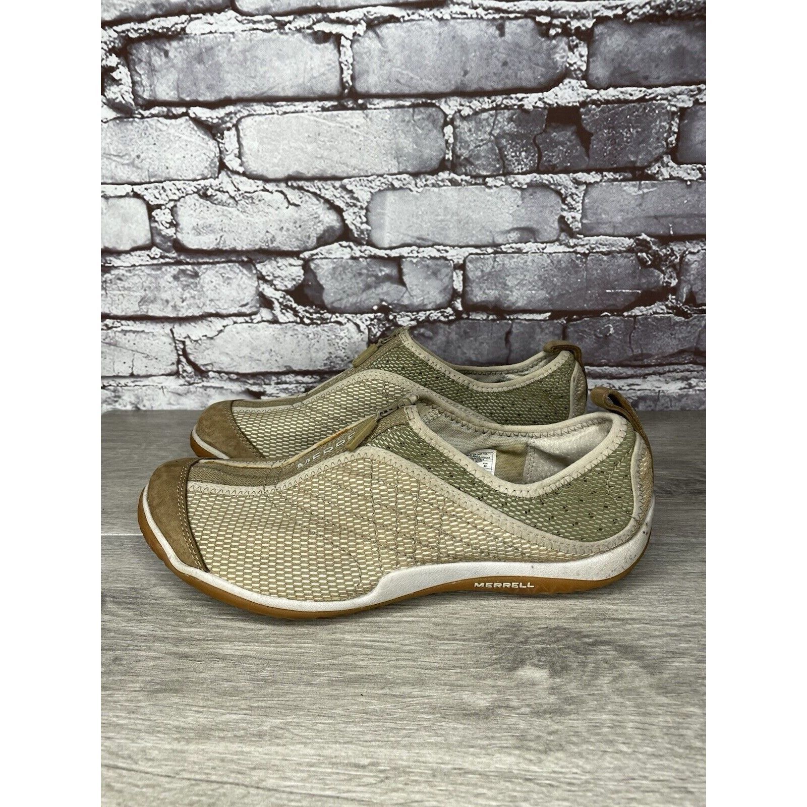 Merrell Merrell Lorelei Zip Deep Tan Synthetic Sneakers Shoes Women Size US 9 / IT 39 - 17 Thumbnail