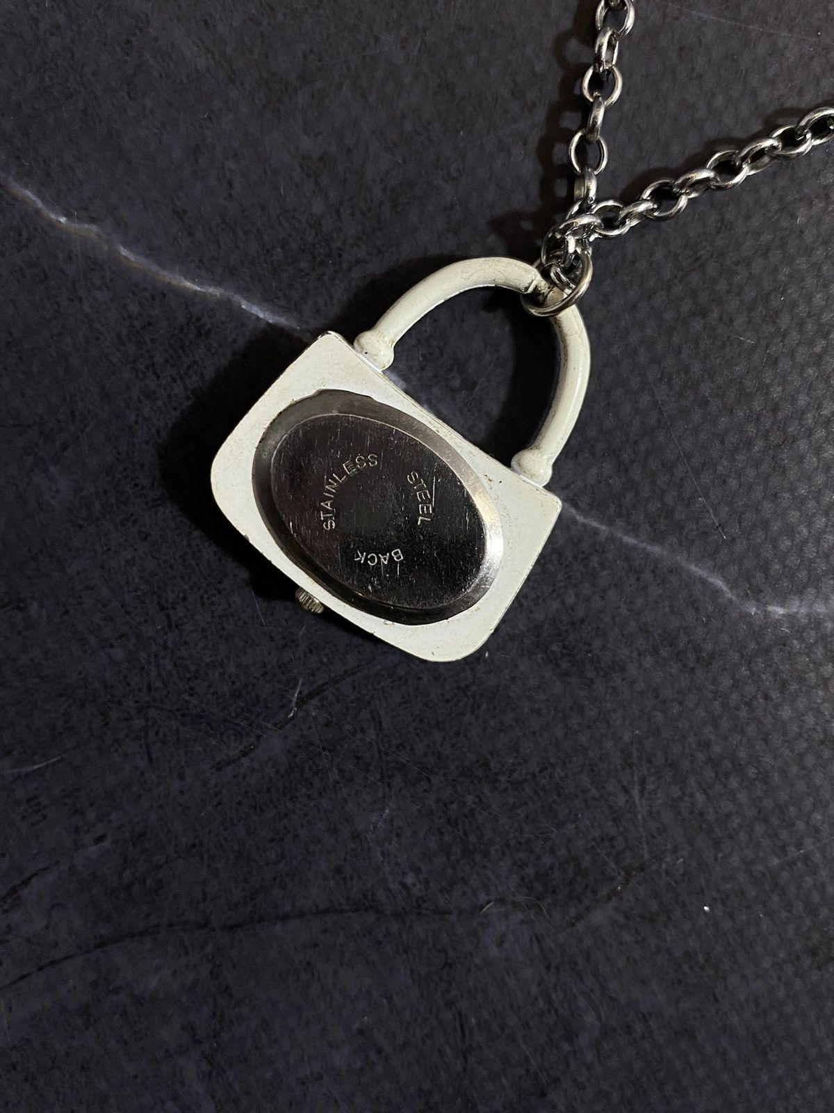 Jewelry × Vintage Mini Lock Pendant Watch Necklace Japanese Brand ✨ Size ONE SIZE - 4 Thumbnail