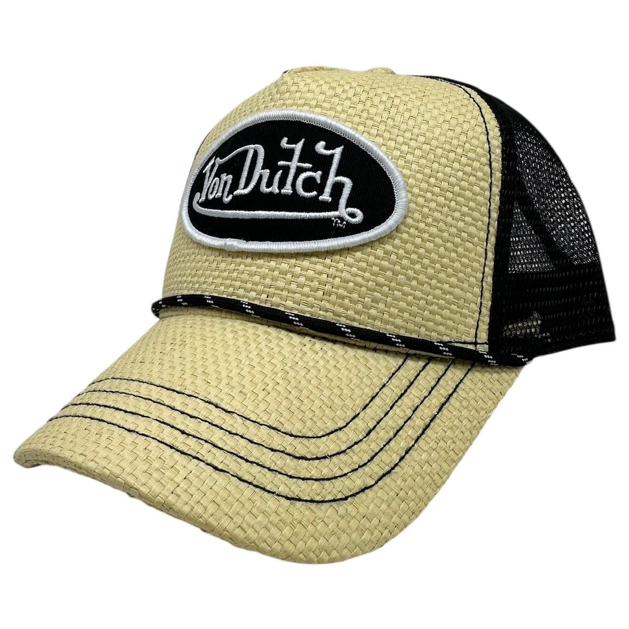 Von Dutch Von Dutch Trucker Hat Straw Snapback Cap Size ONE SIZE - 1 Thumbnail