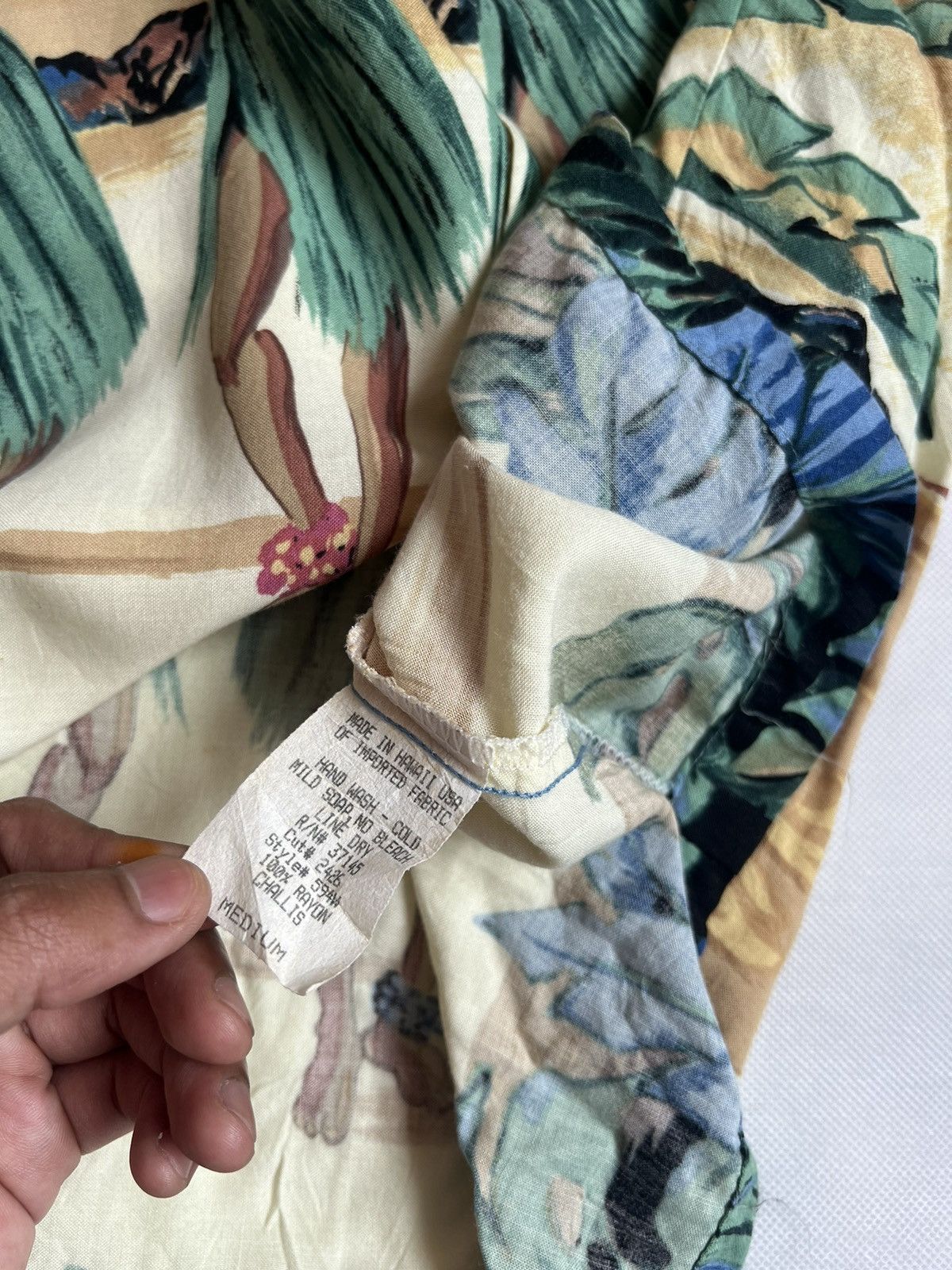 Mambo Vintage 90s Palm Bay Overprint Hawaiian Button Up Size US M / EU 48-50 / 2 - 10 Thumbnail