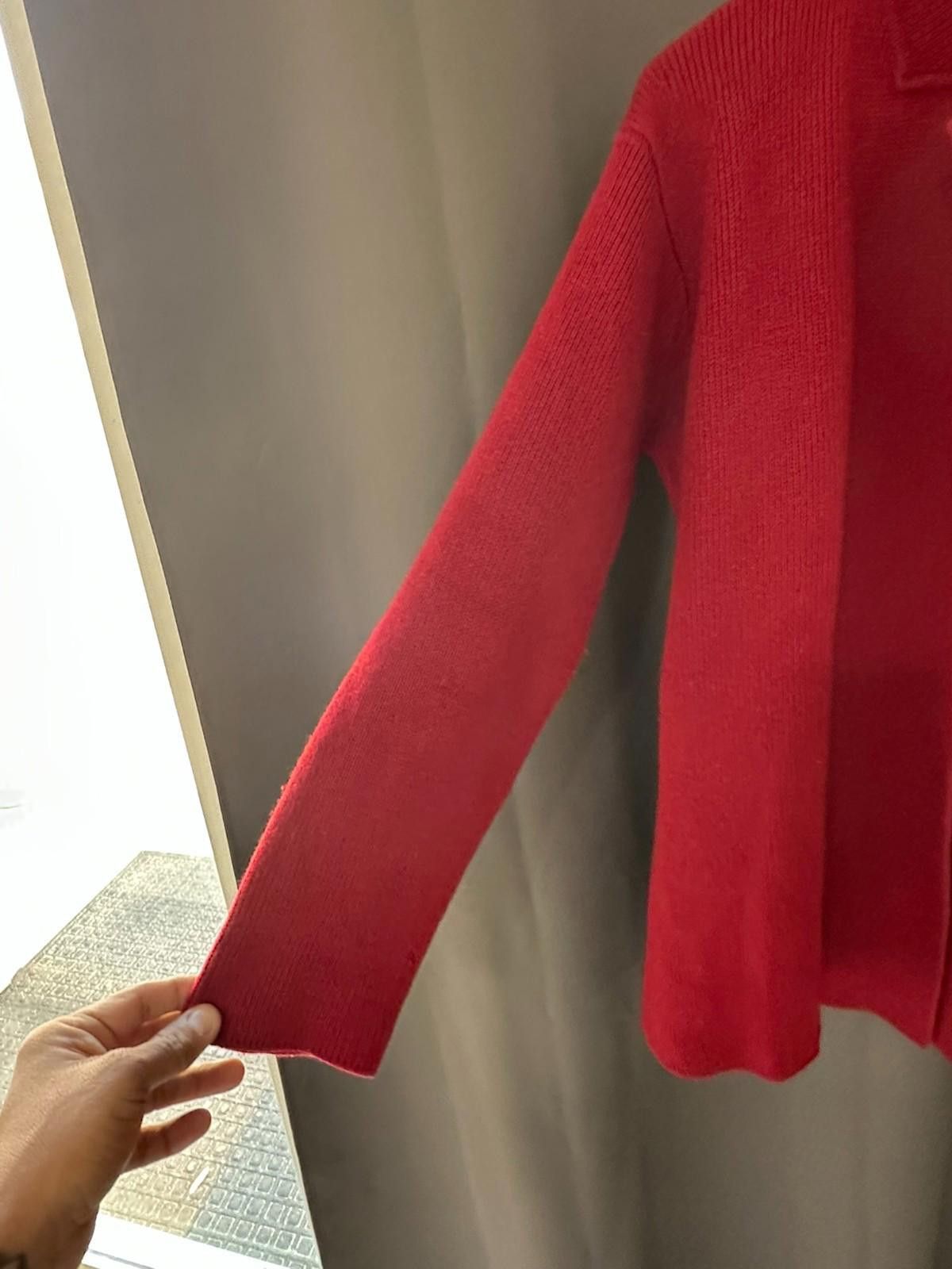 Lauren Ralph Lauren Lauren Ralph Lauren Red Knit Cardigan (P/S Petite) Size S / US 4 / IT 40 - 7 Thumbnail