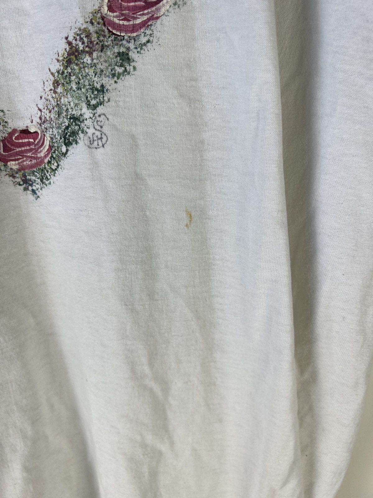 Vintage Vintage flower heart wreath art tee Size US L / EU 52-54 / 3 - 5 Thumbnail