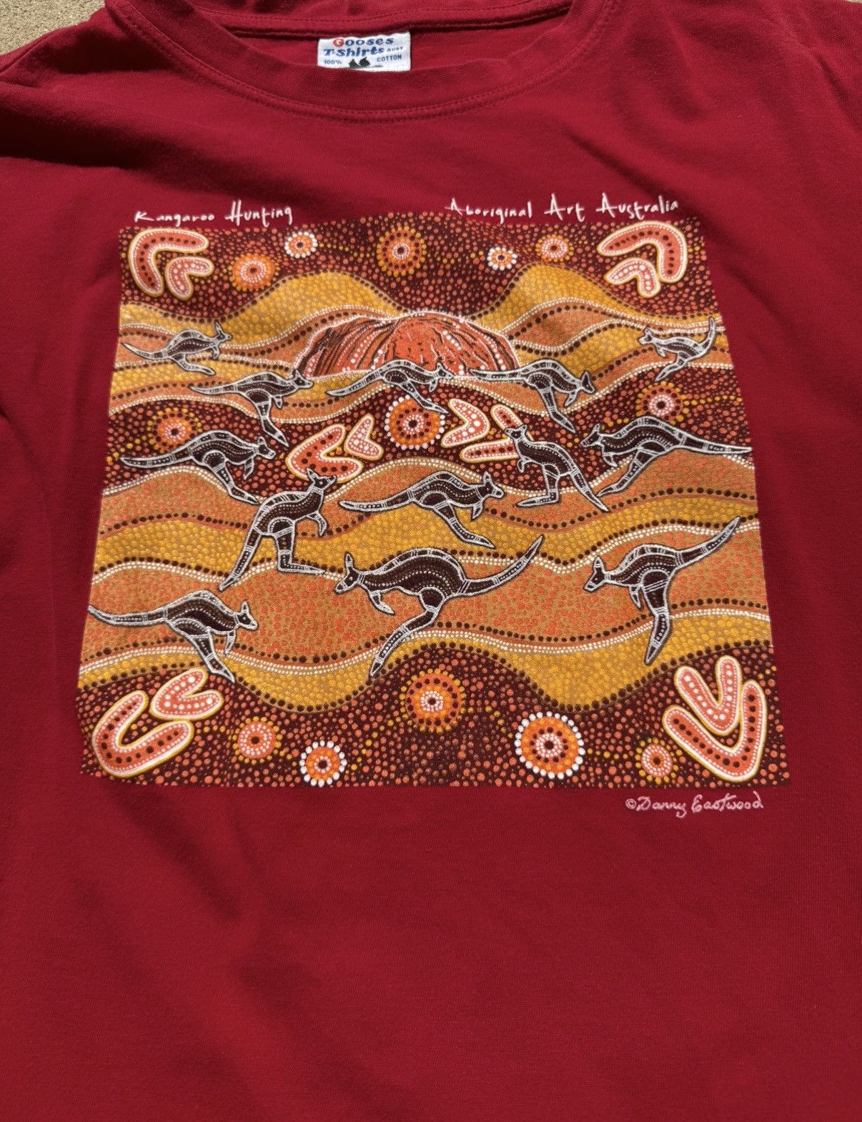 Other "Kangaroo Hunting" Art Australia Red T Shirt Size US M / EU 48-50 / 2 - 2 Thumbnail