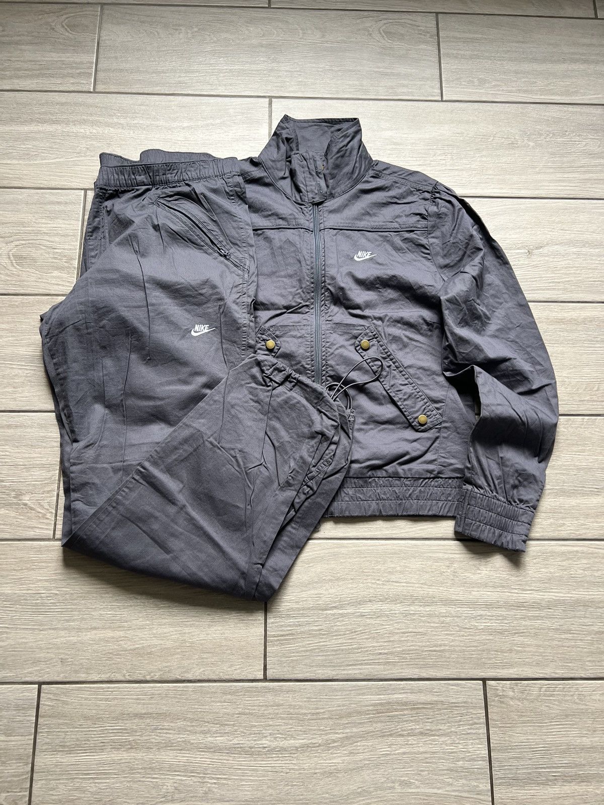 Nike × Vintage Vintage Nike Tracksuit Jacket And Pants 90s Swoosh Size US XL / EU 56 / 4 - 4 Thumbnail