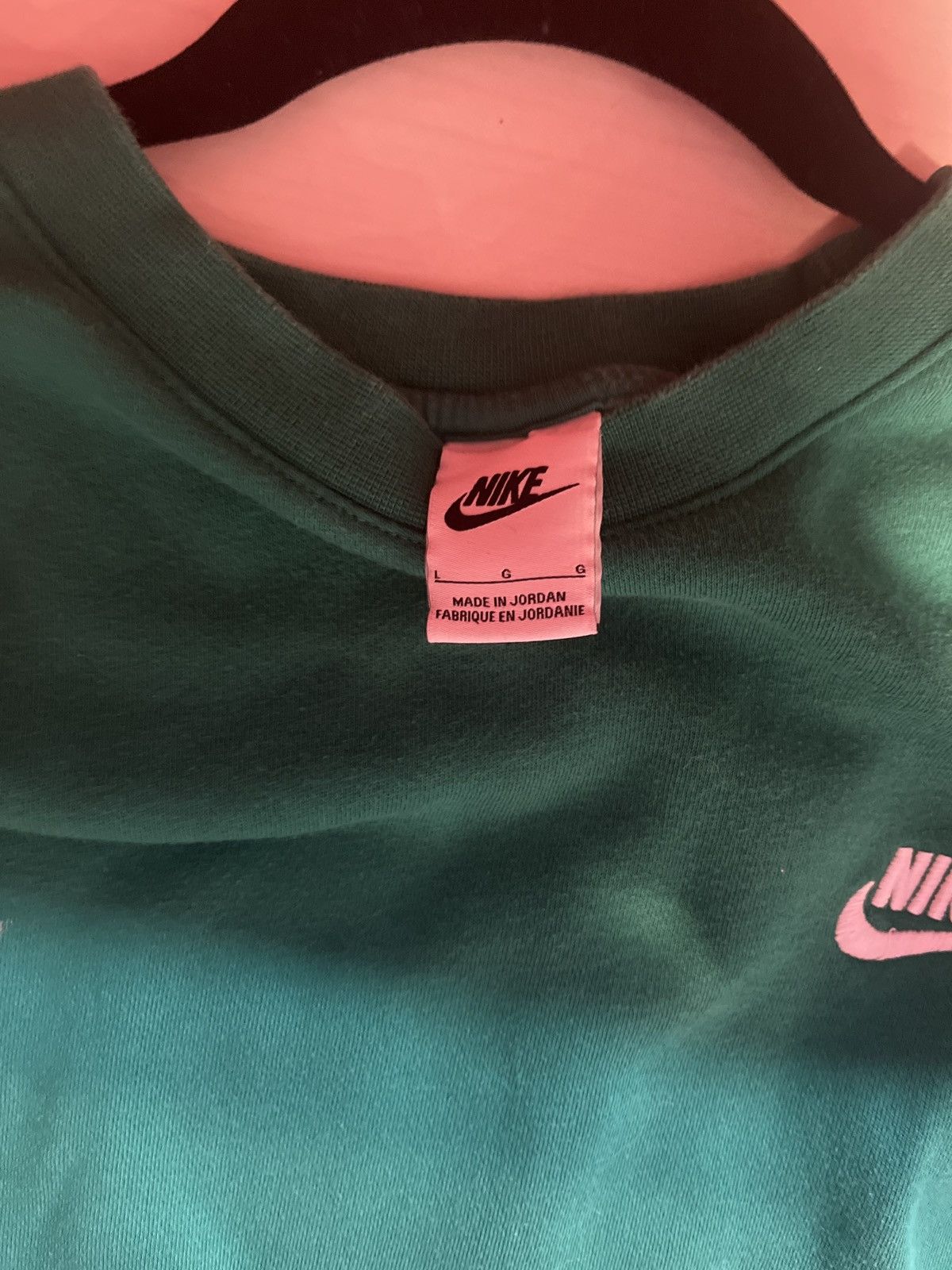 Nike Green Nike Crewneck Size US L / EU 52-54 / 3 - 2 Thumbnail