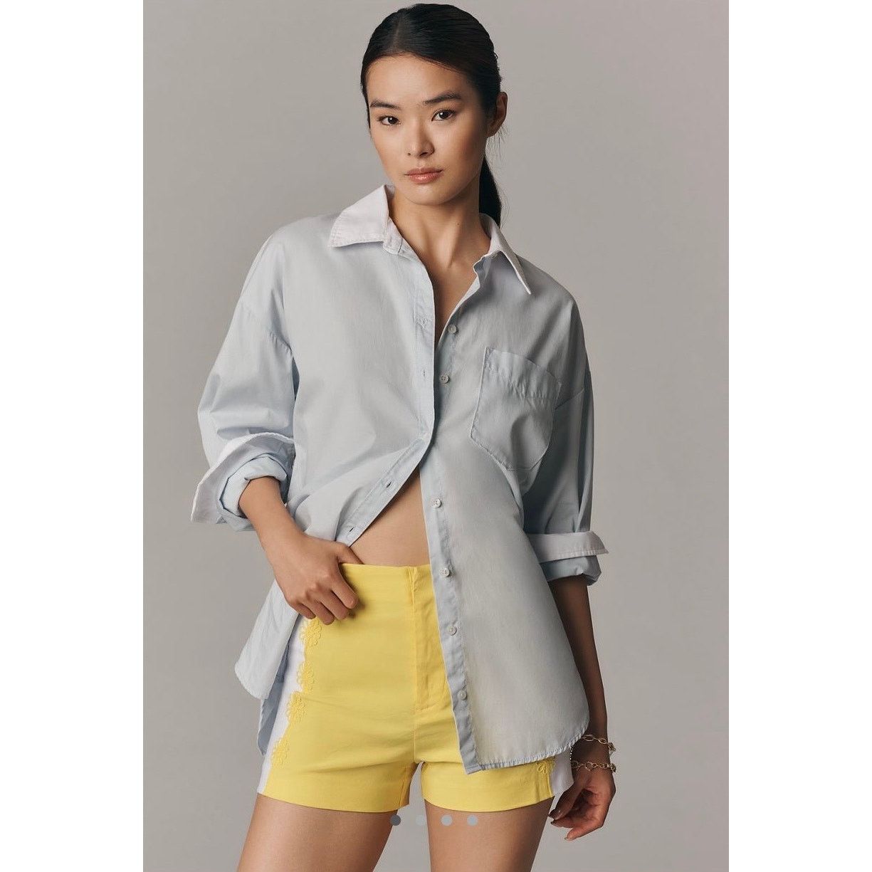 Anthropologie NWT Anthropologie Maeve Surf City Linen Blend Shorts Size 28" / US 6 / IT 42 - 2 Thumbnail
