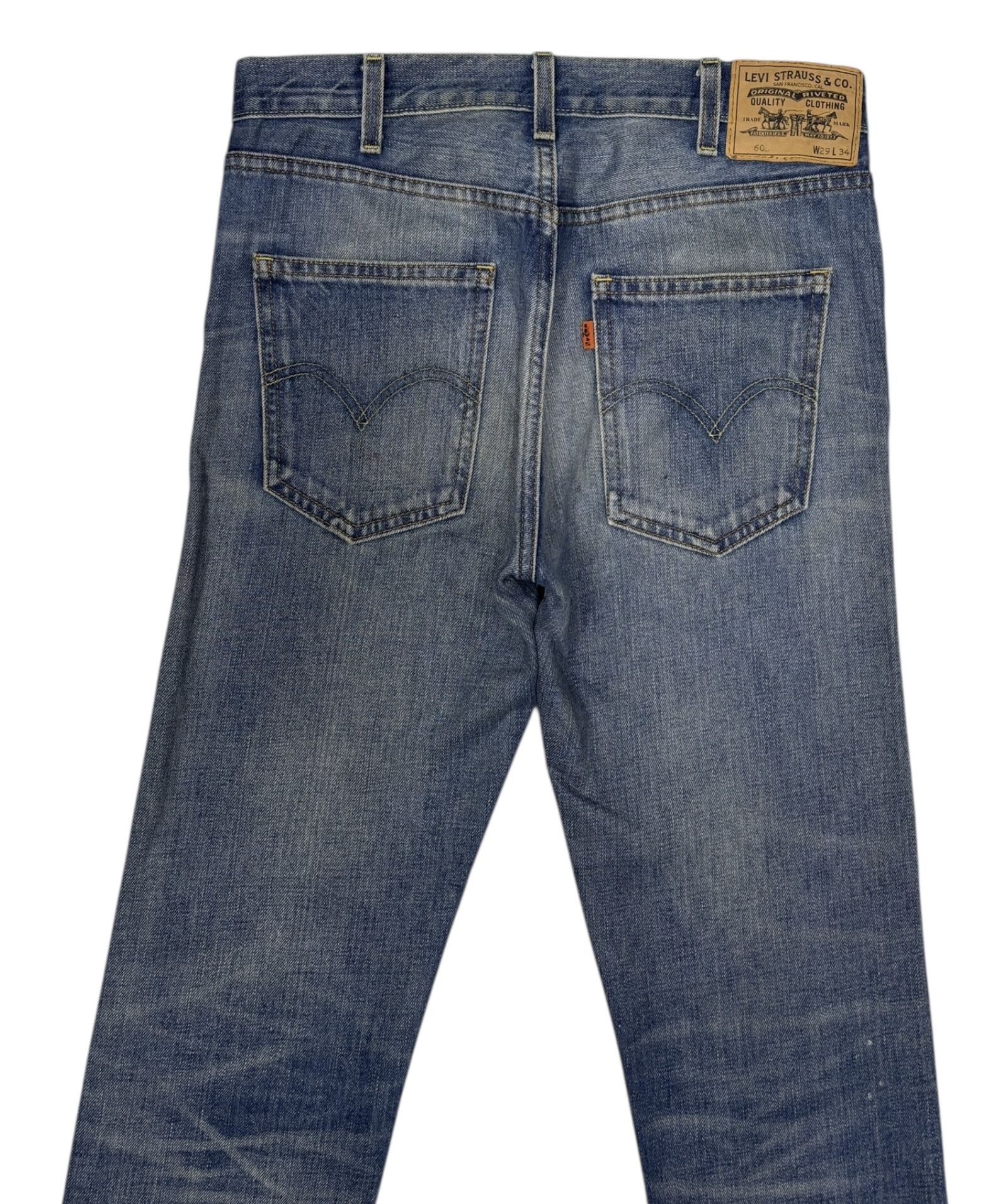 Levi's × Levi's Vintage Clothing × Vintage Vintage Levis Orange Tab Big E Distressed Denim Size 31" - 6 Thumbnail