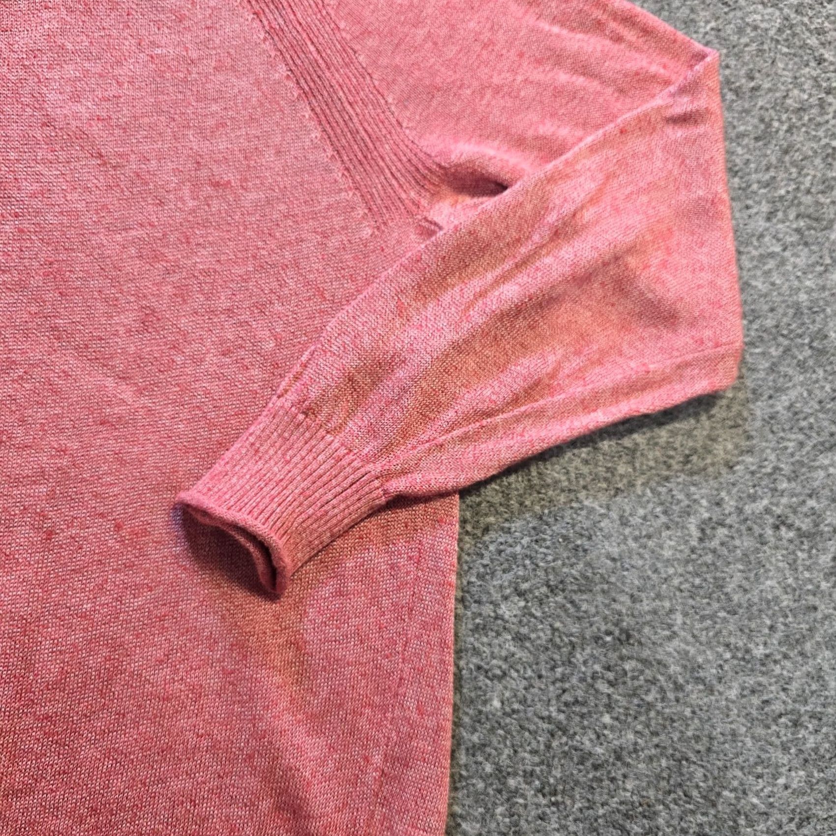 J.Crew J.CREW Sweater Womens XS Pink Linen Blend Pullover Round Neck Casual Capsule Knit Long Sleeve Regular Fit Size XS / US 0-2 / IT 36-38 - 4 Thumbnail