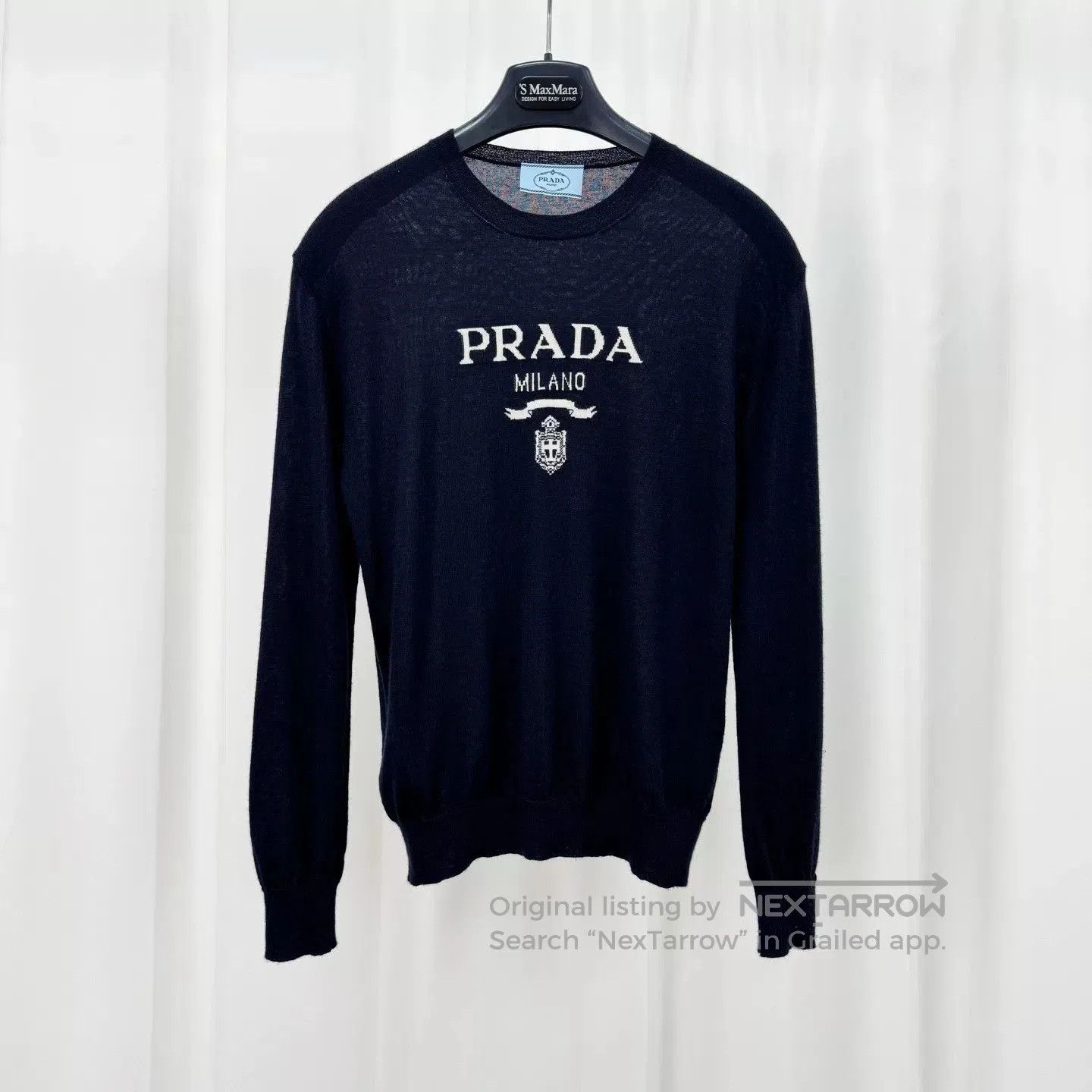 Prada prada cashmere embroidered knit sweater. Size US S / EU 44-46 / 1 - 1 Thumbnail