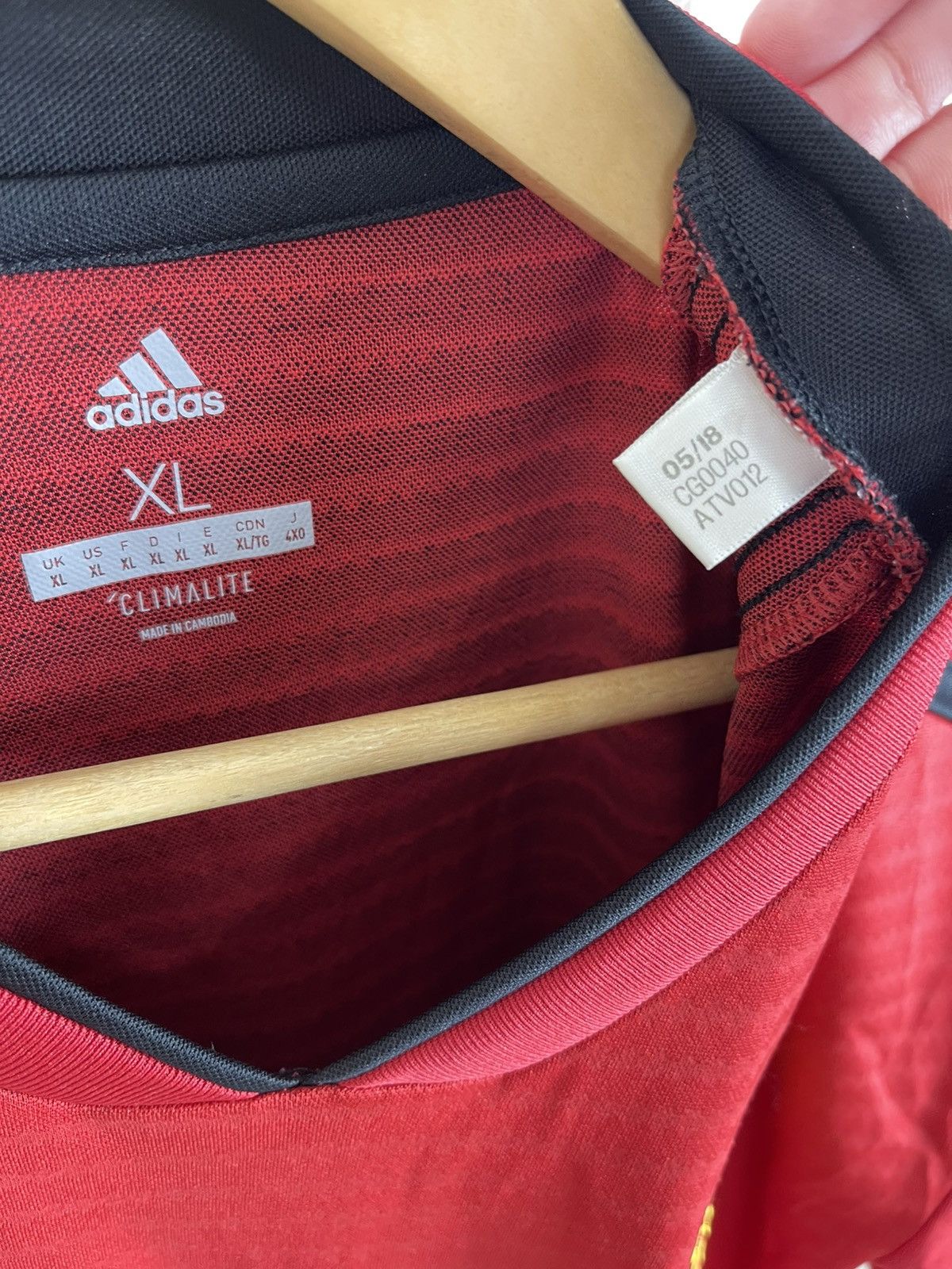 Adidas Man Utd 18/19 Home Jersey Climalite Tech Fade Graphic Size US XL / EU 56 / 4 - 4 Thumbnail