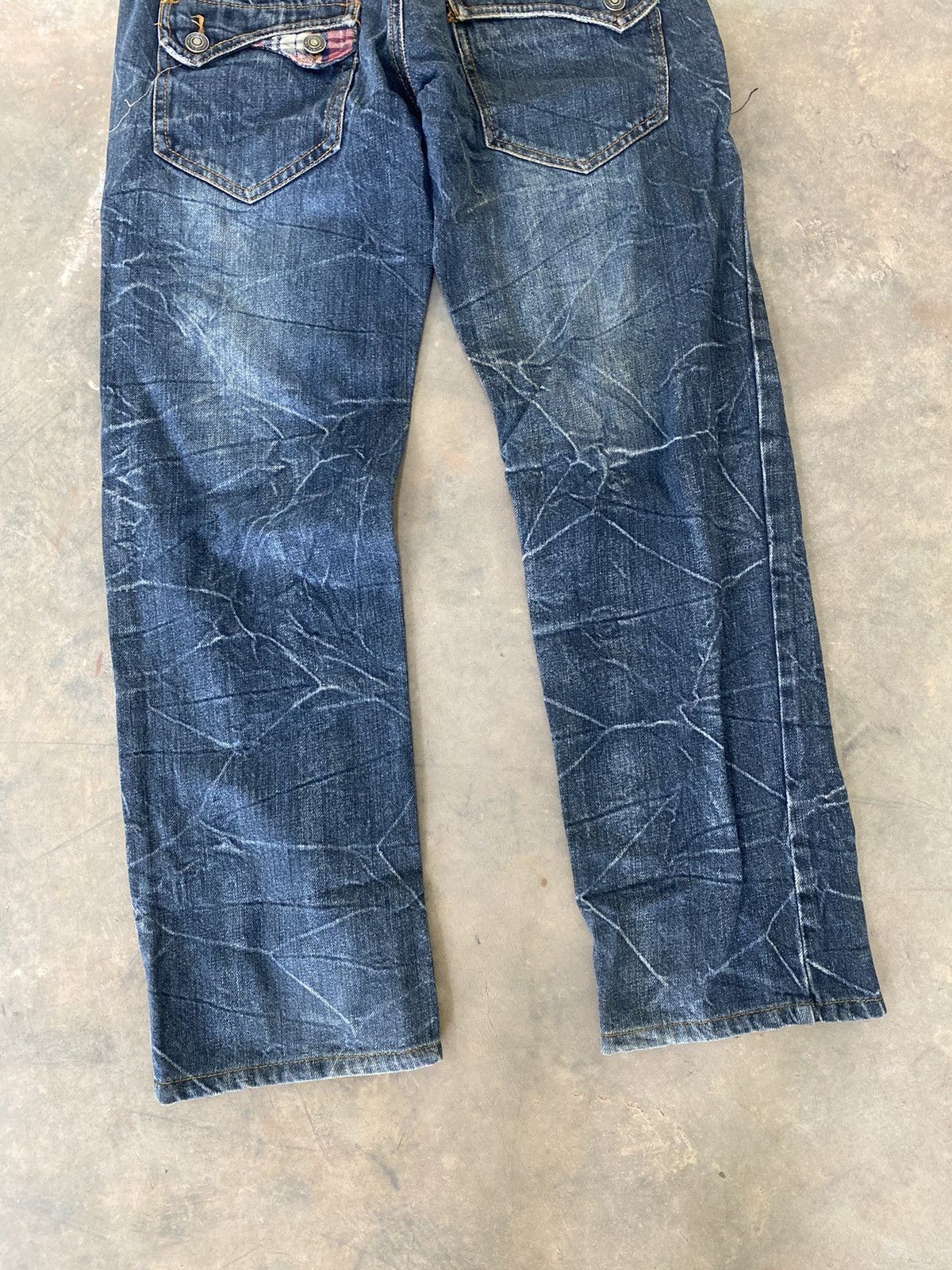 Hysteric Glamour × Japanese Brand × Le Grande Bleu (L.G.B.) Sick☠️ Nylaus Japan Double Waist Jeans Punk Grunge Lgb Size US 29 - 10 Thumbnail