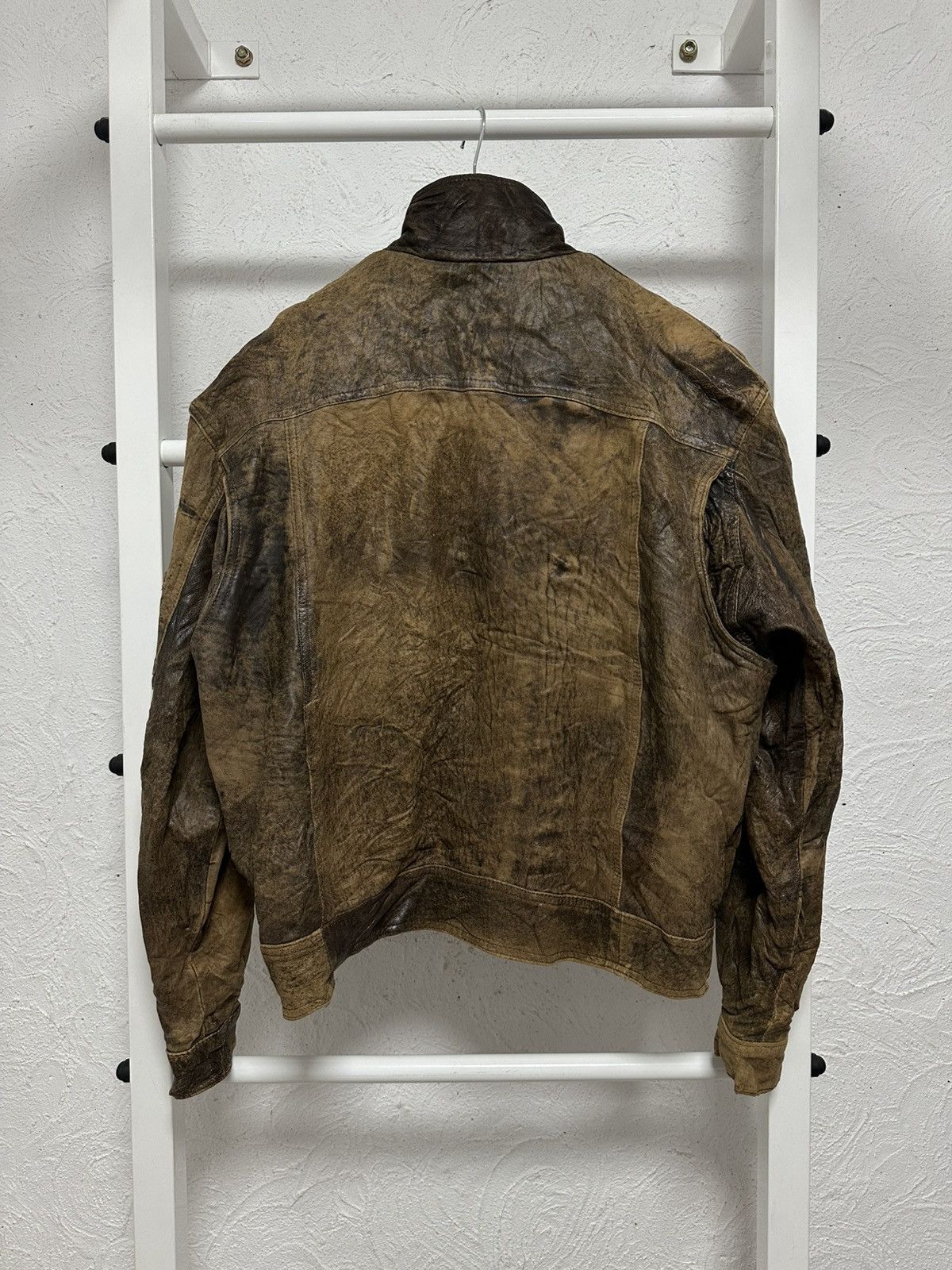 Alpha Industries Avant-Garde Oversized Vintage Leather Jacket L Size Size US L / EU 52-54 / 3 - 7 Thumbnail