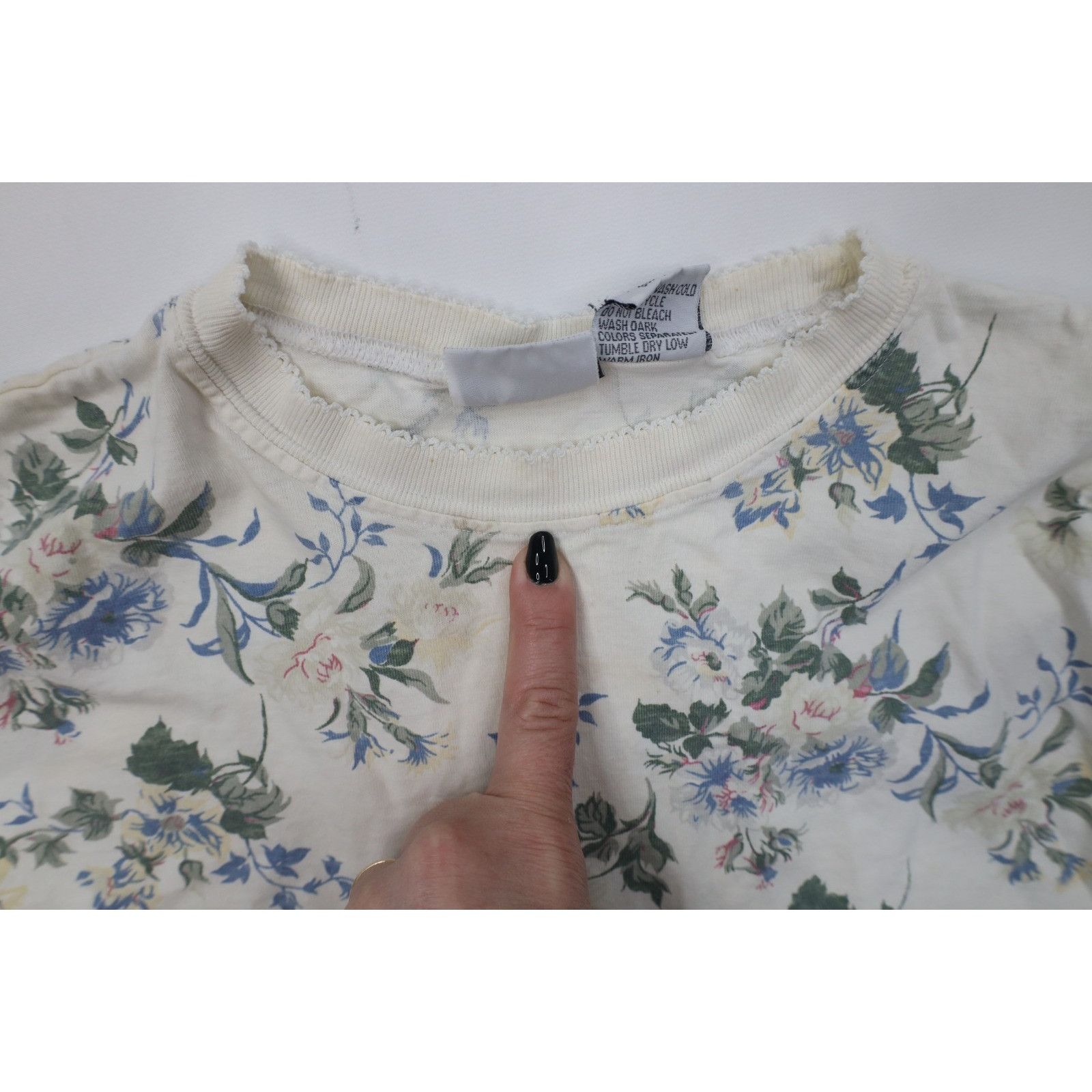 Vintage Vintage 90s Country Primitive 2 Piece Flower Pajamas Size M / US 6-8 / IT 42-44 - 8 Thumbnail