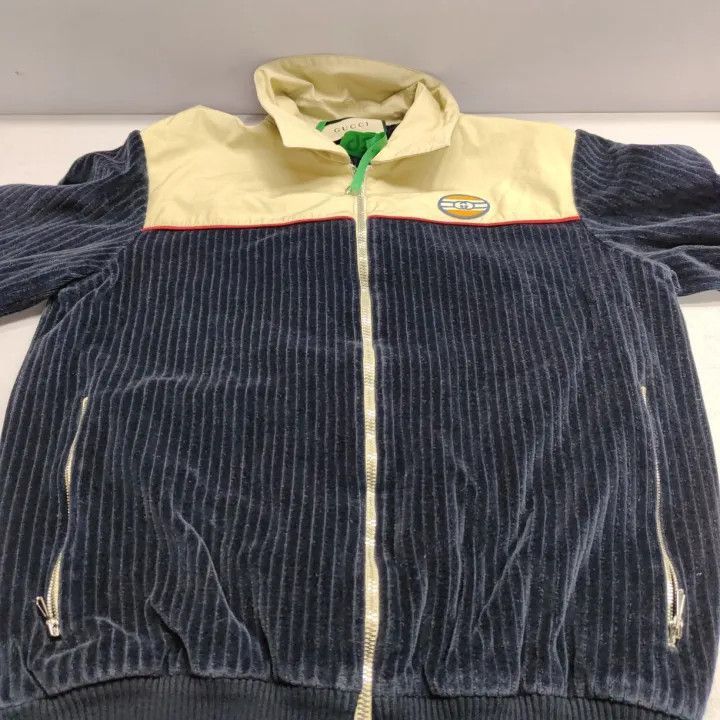 Gucci Gucci Gucci Striped Cotton Velvet Zip Jacket for Men -2506 Size US S / EU 44-46 / 1 - 9 Thumbnail