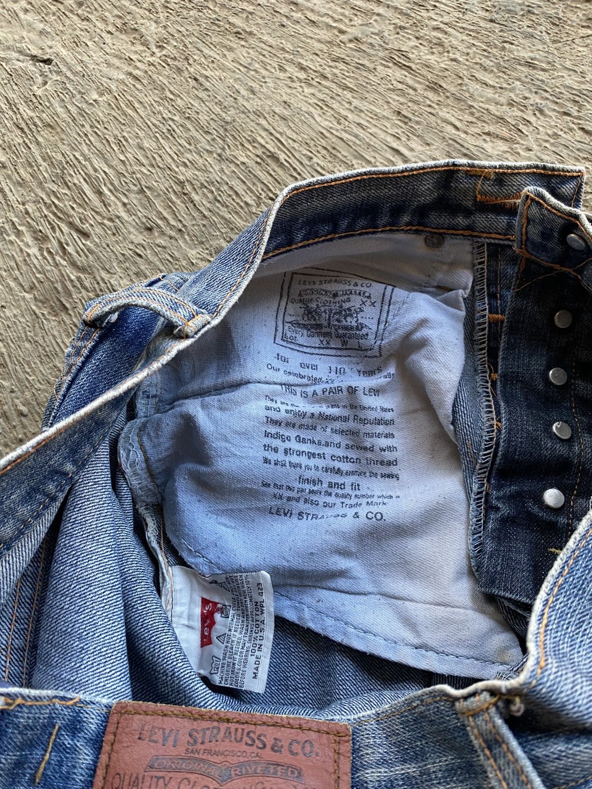 Levi's LEVI’S 501xx GARMENT SELVEDGE DENIM Size US 30 / EU 46 - 3 Thumbnail