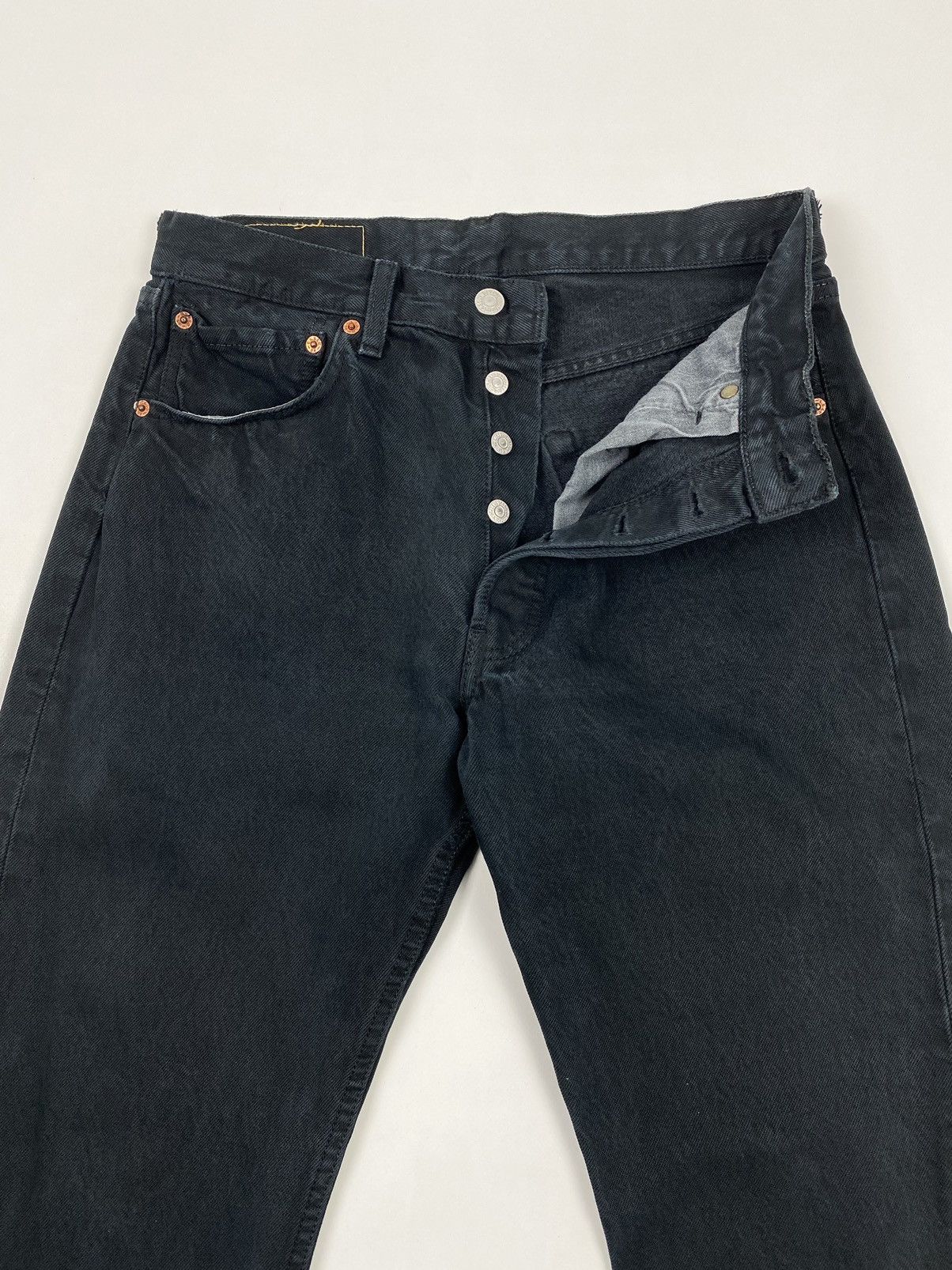 Levi's 2000’s Vintage Levi’s 501 Black Denim Jeans 32X30 Size US 32 / EU 48 - 5 Thumbnail