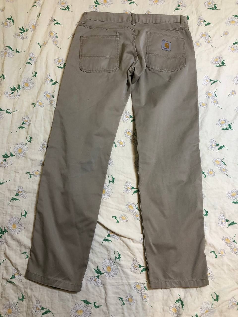Carhartt Carhartt Double Knee Khaki Carpenter Cargo Pants Size US 33 - 23 Thumbnail