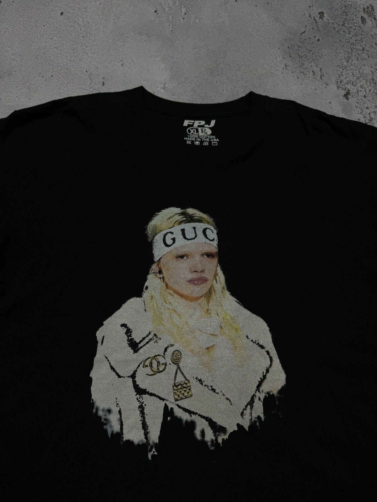 Vintage T shirt made in USA with nice print Gucci model hype rare Size US XL / EU 56 / 4 - 3 Thumbnail