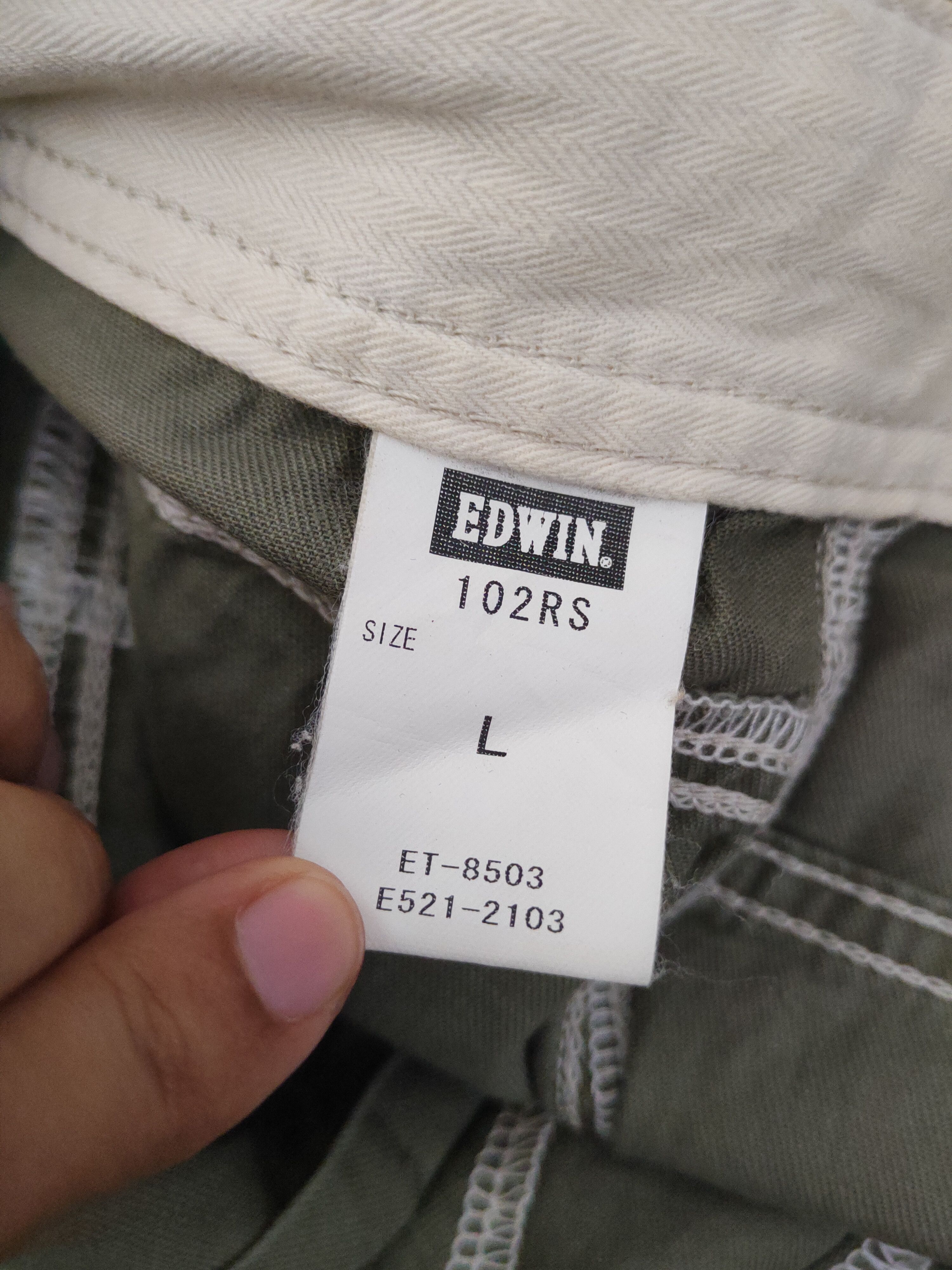 Edwin DL Edwin Green Multipocket Tactical Cargo Pants #817 Size US 35 - 15 Thumbnail