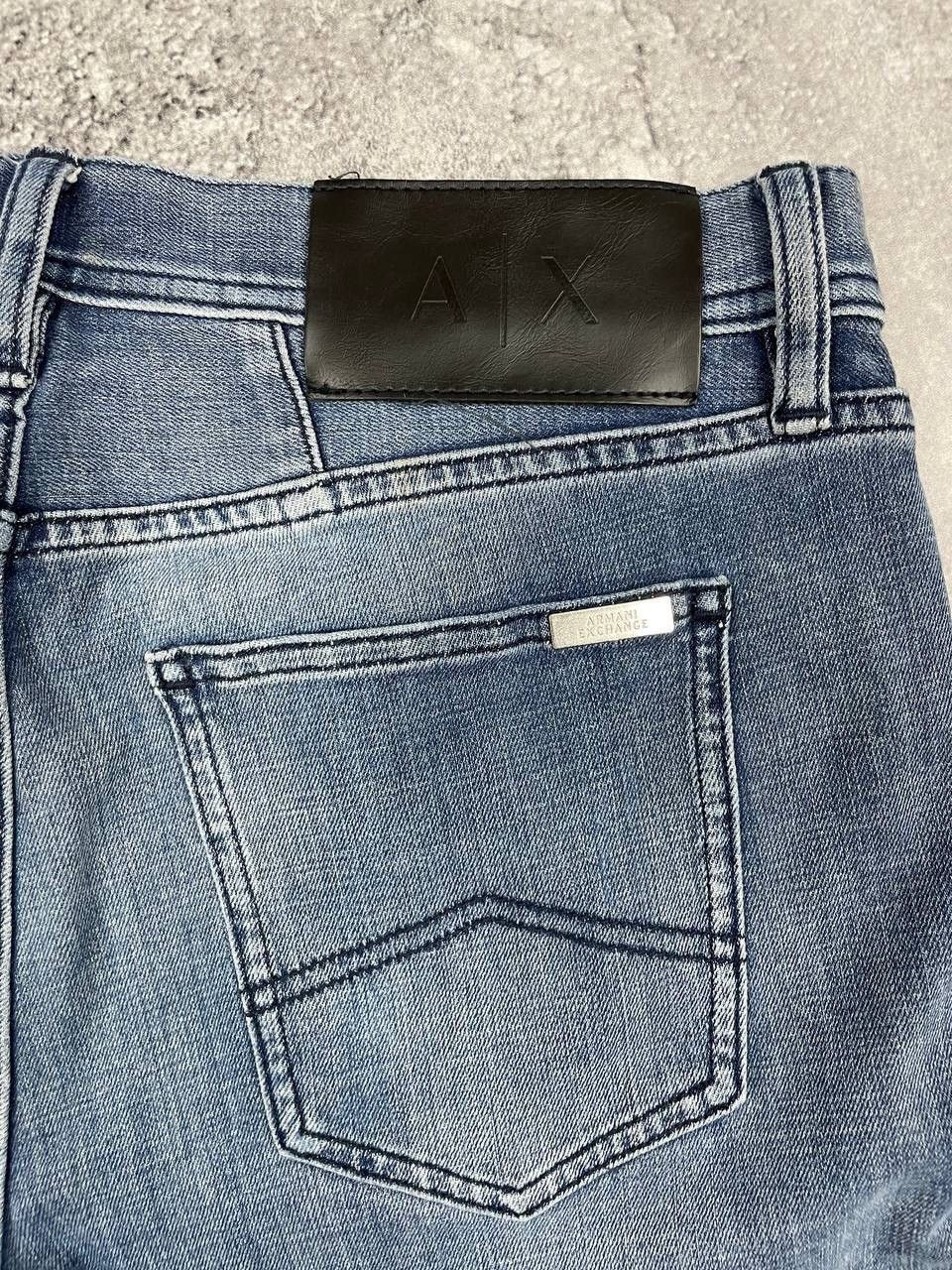 Armani Exchange Armani Exchange Men Denim Jeans Blue RelaxedStraight SizeW30 Size US 30 / EU 46 - 3 Thumbnail