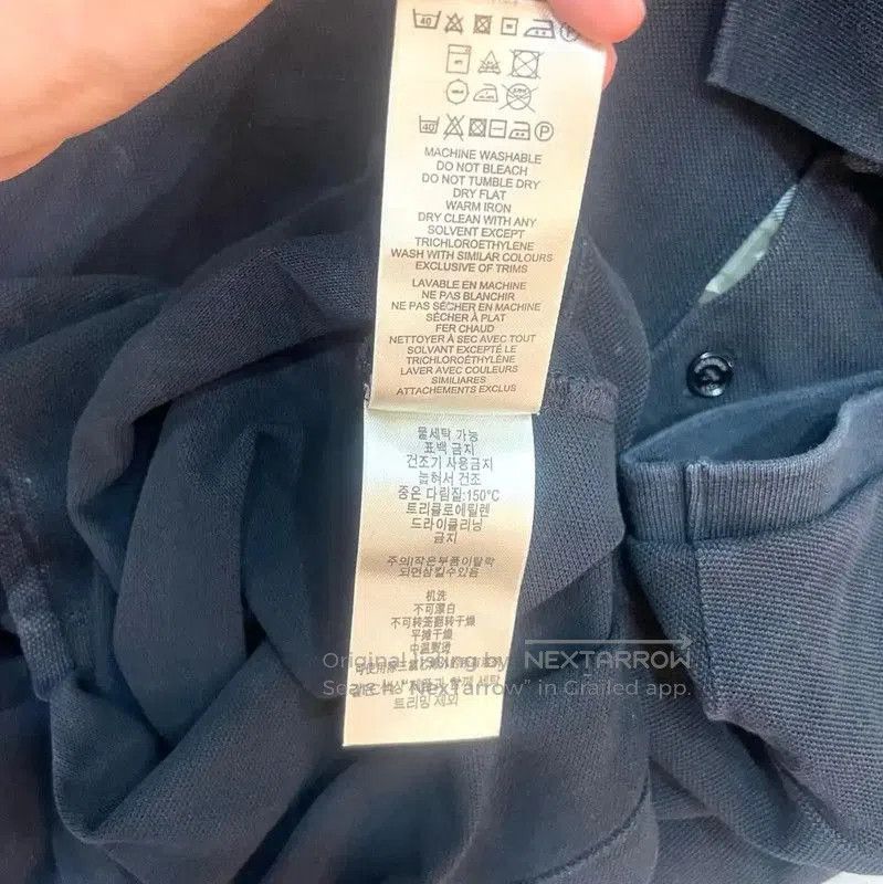 Burberry Burberry Black Cotton Men's Polo Shirt. Size US M / EU 48-50 / 2 - 5 Thumbnail