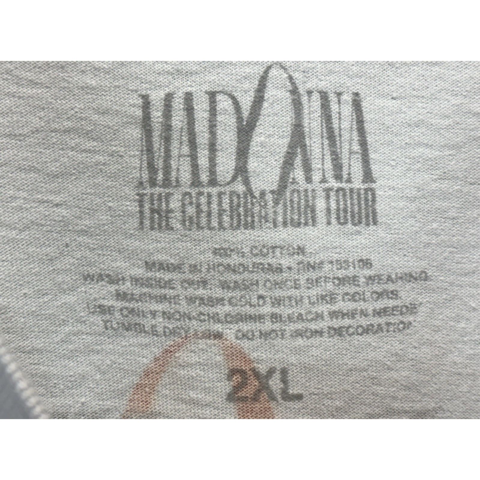 Vintage VINTAGE Madonna Celebration Tour Shirt Unisex Adults 2XL White Graphic Print 2023 Concert Band Tee Mens Womens Size US XXL / EU 58 / 5 - 6 Thumbnail