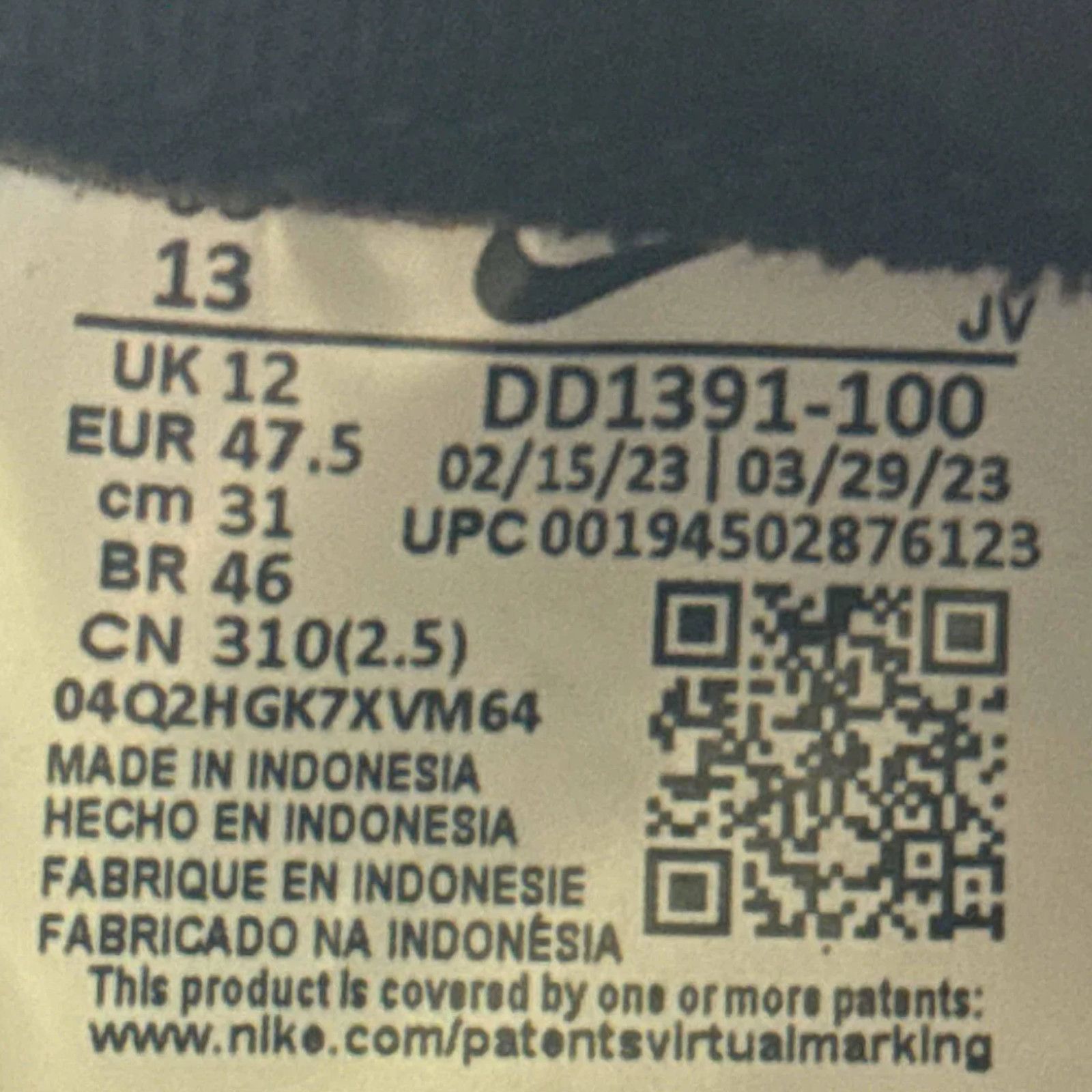 Nike Size 13 - Nike Dunk Low Black White Men's Shoes - Ships Now Size US 13 / EU 46 - 7 Thumbnail