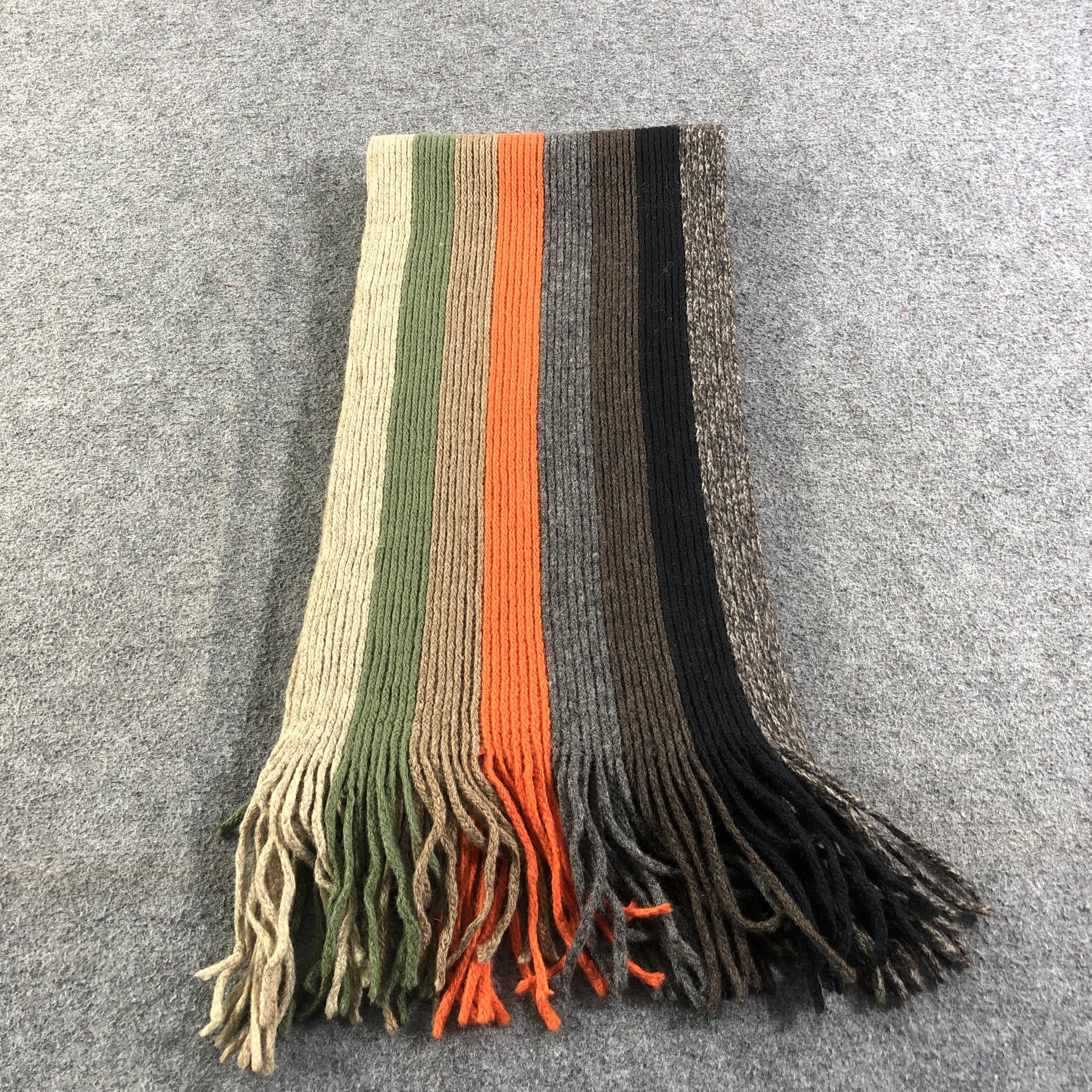Gap GAP Striped Knit Wool Scarf Muffler V1089 Size ONE SIZE - 2 Thumbnail