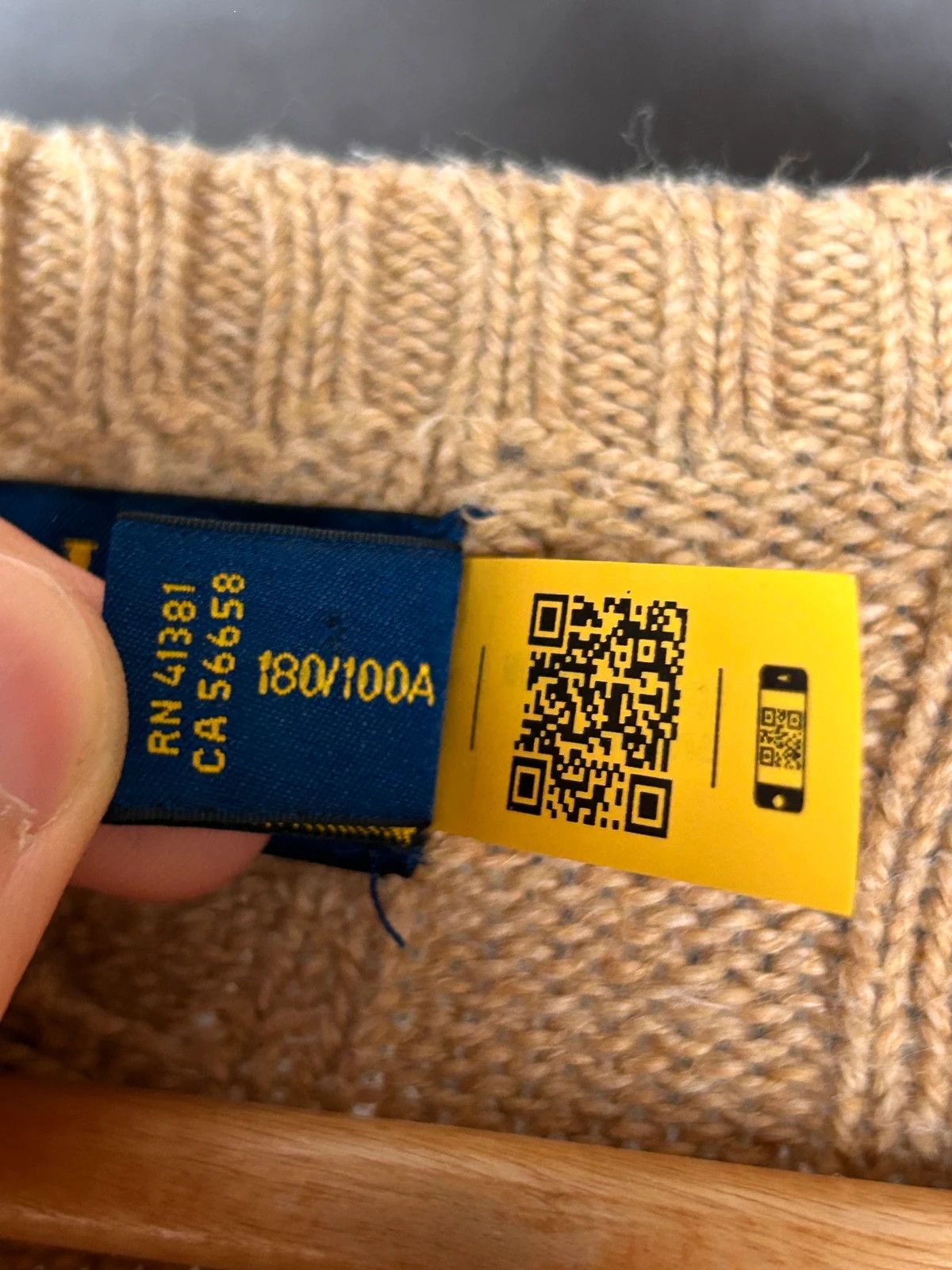Designer × Polo Ralph Lauren Polo Ralph Lauren beige knitwearold money mini logo pony Size US L / EU 52-54 / 3 - 6 Thumbnail