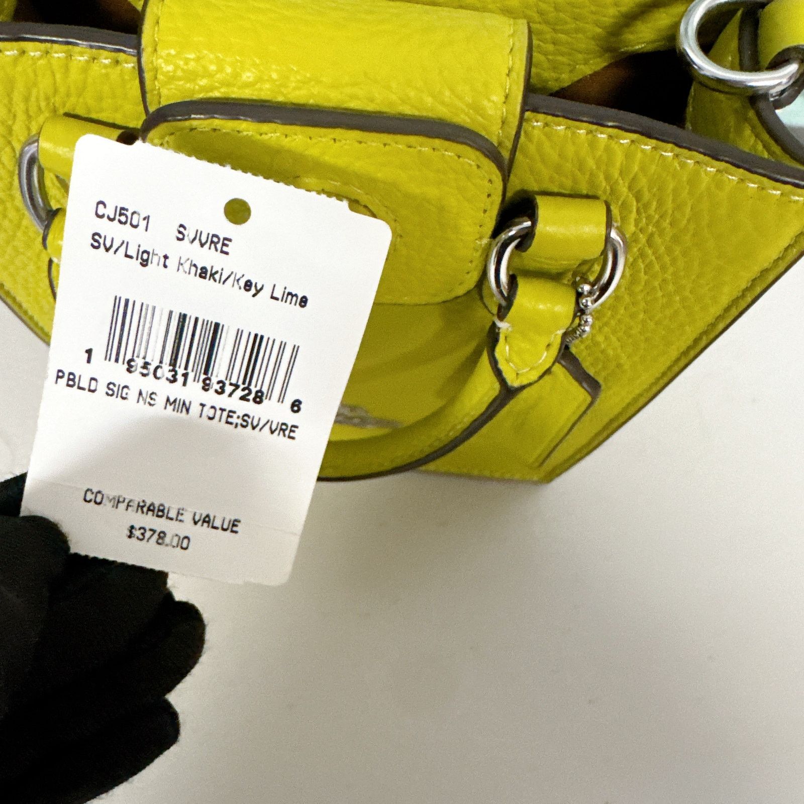 Coach Coach CJ501 North South Mini Tote With Signature Canvas Size ONE SIZE - 8 Thumbnail