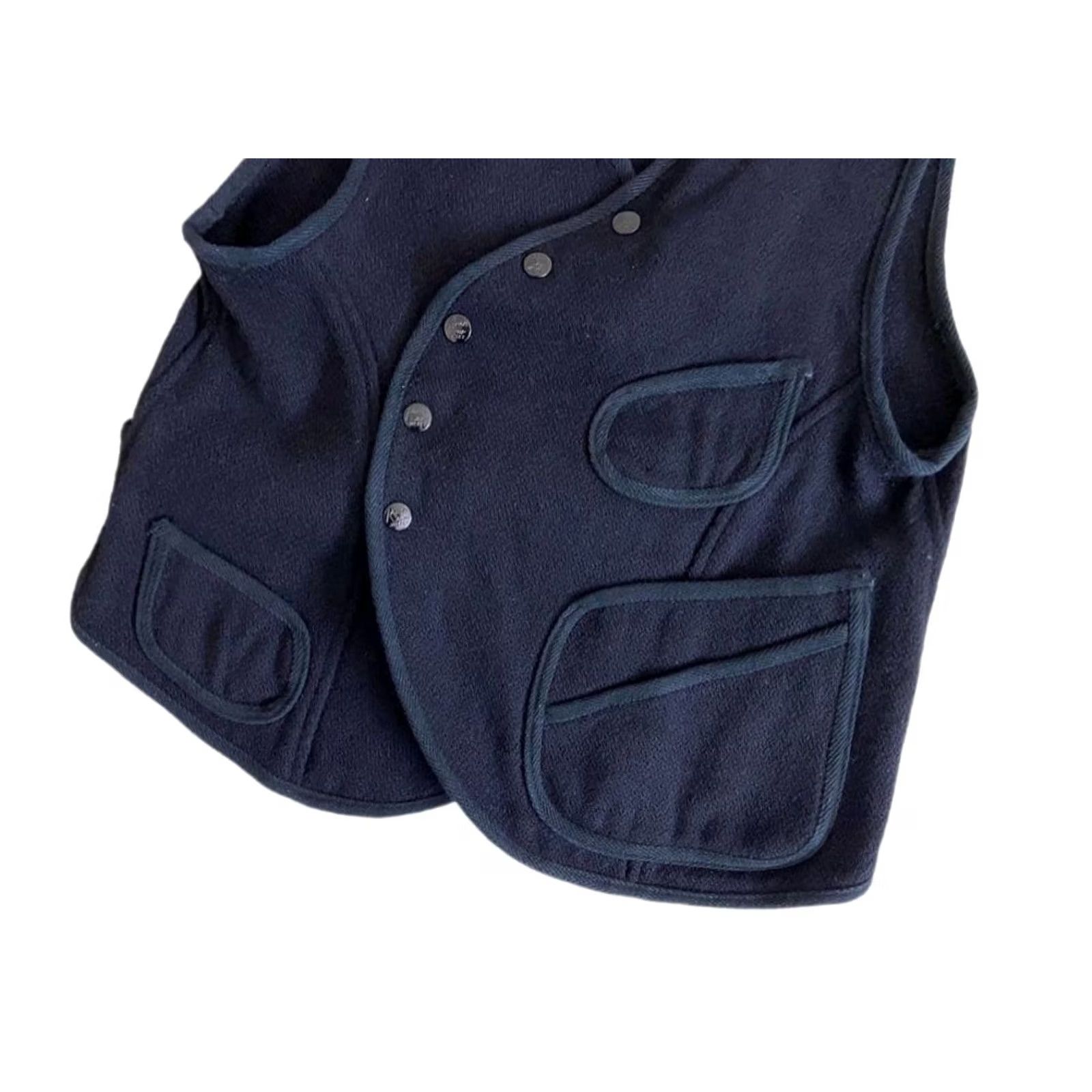 Kapital KAPITAL Beach Pan Vest Ladies Size 1 Navy Black good condition Pre-owned Size S / US 4 / IT 40 - 3 Thumbnail