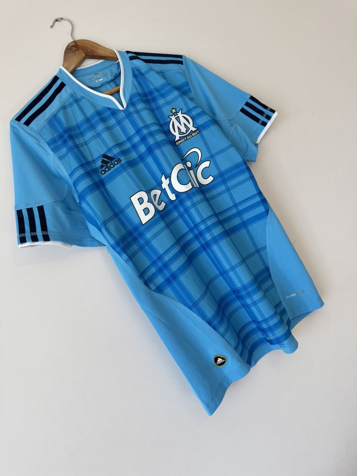Adidas Olympique Marseille 2010-2011 Away Soccer Jersey Shirt Kit Size US M / EU 48-50 / 2 - 5 Thumbnail