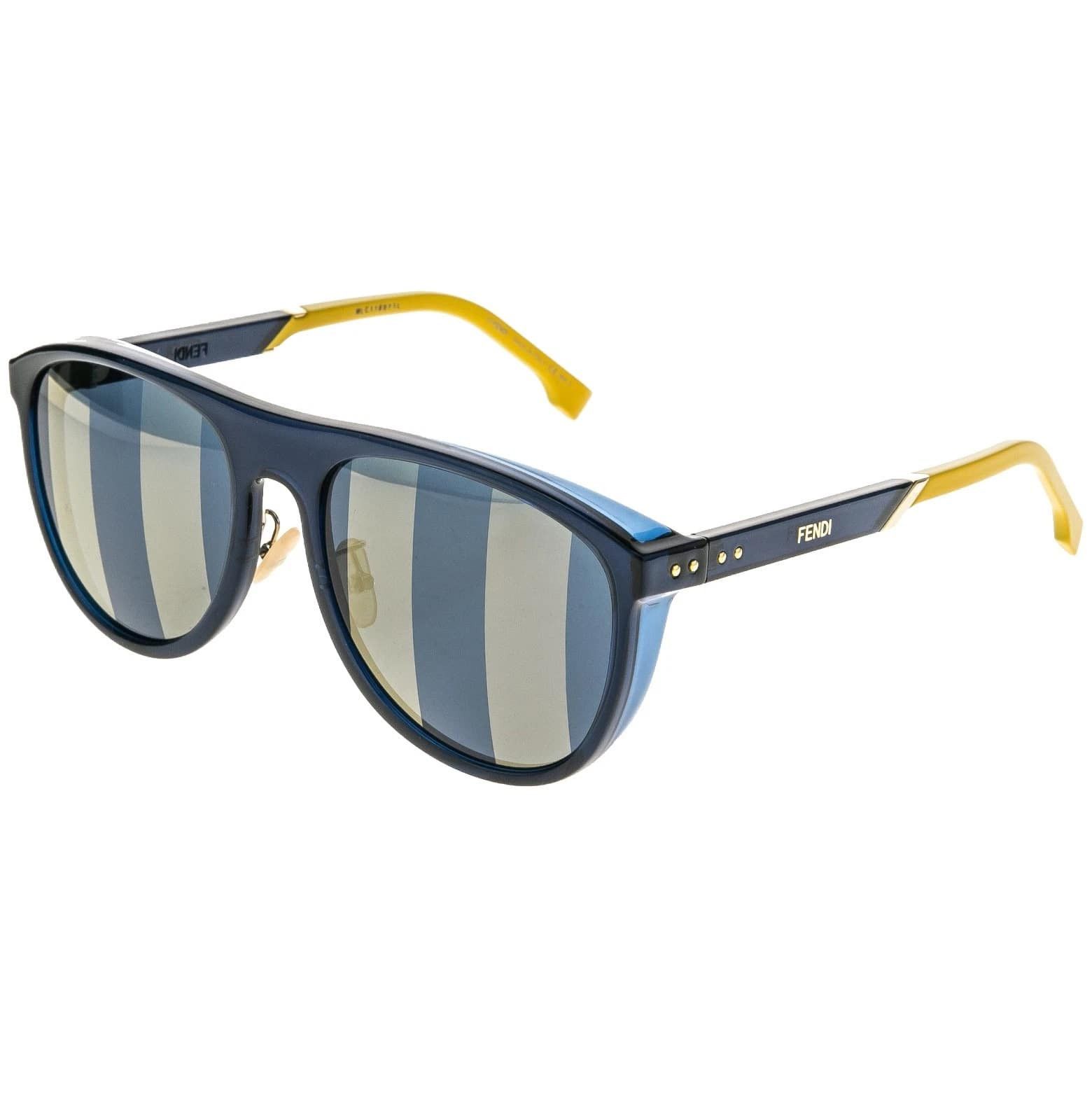 Fendi FENDI FFM0085S BOTANICAL 0085 Pequin Blue Sport Sunglasses Size ONE SIZE - 7 Thumbnail
