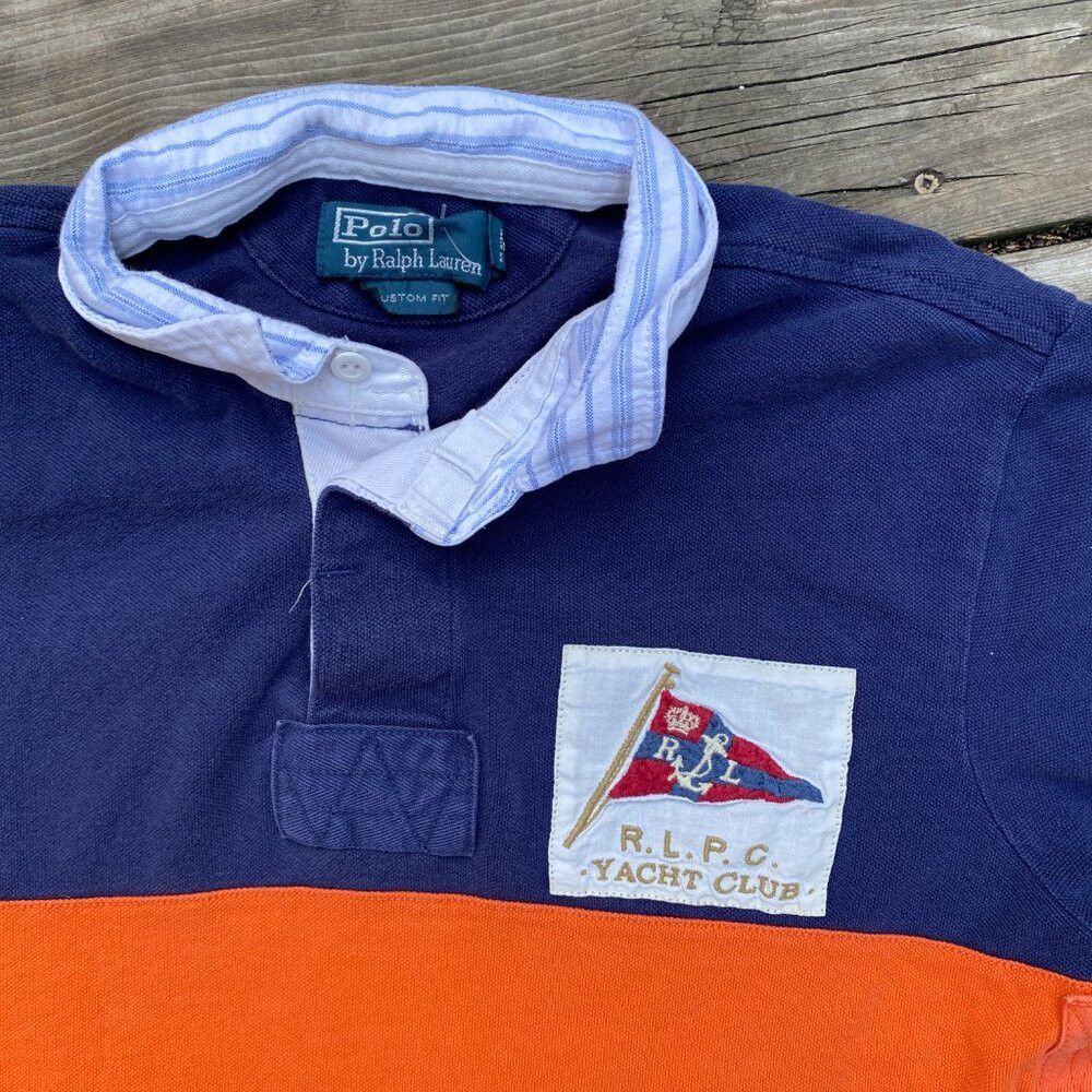 Polo Ralph Lauren Vintage 90s Polo By Ralph Lauren Rugby Polo Yacht Club Larg Size US L / EU 52-54 / 3 - 4 Thumbnail