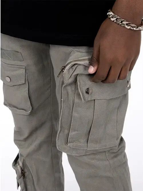 Japanese Brand multi function pocket zip outdoor tech cargo pants Size US 32 / EU 48 - 4 Thumbnail