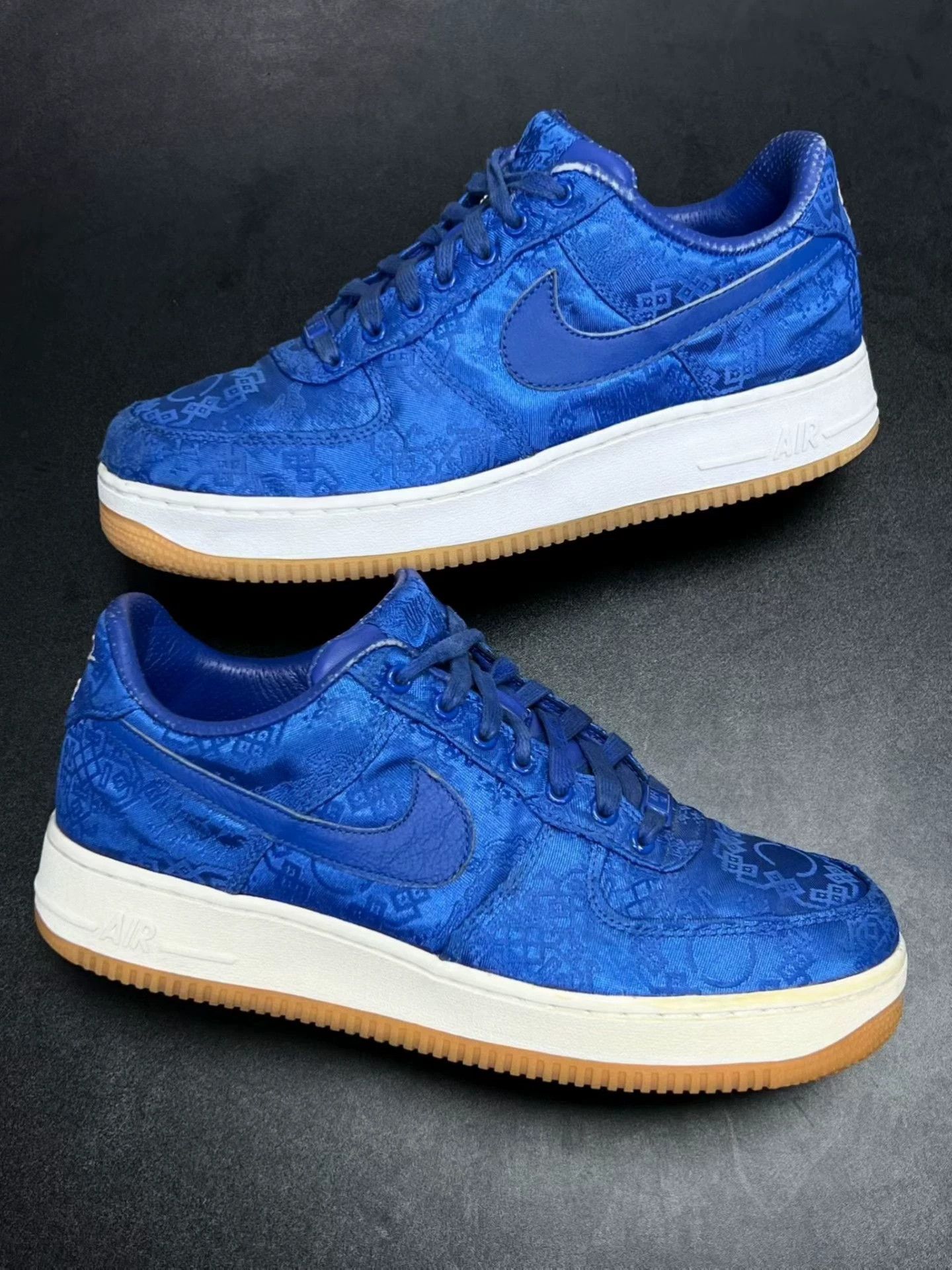 Nike NIKE CLOT AF1 Blue Silk 42.5 Used Good Condition Size US 9.5 / EU 42-43 - 5 Thumbnail