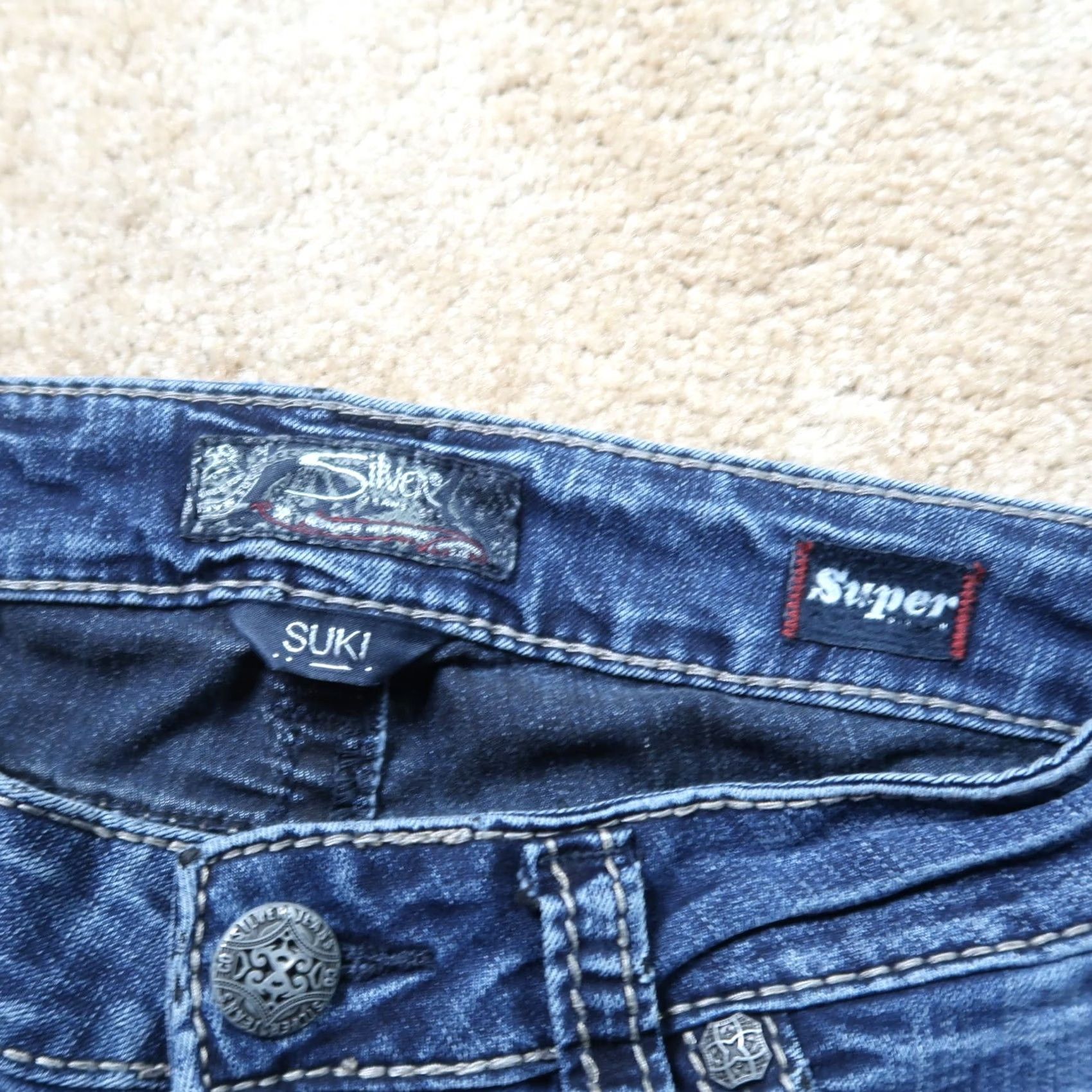 Silver Jeans Co. Silver Jeans Suki Skinny Jeans Women 28x31 Blue Denim Stretch Size 28" / US 6 / IT 42 - 3 Thumbnail