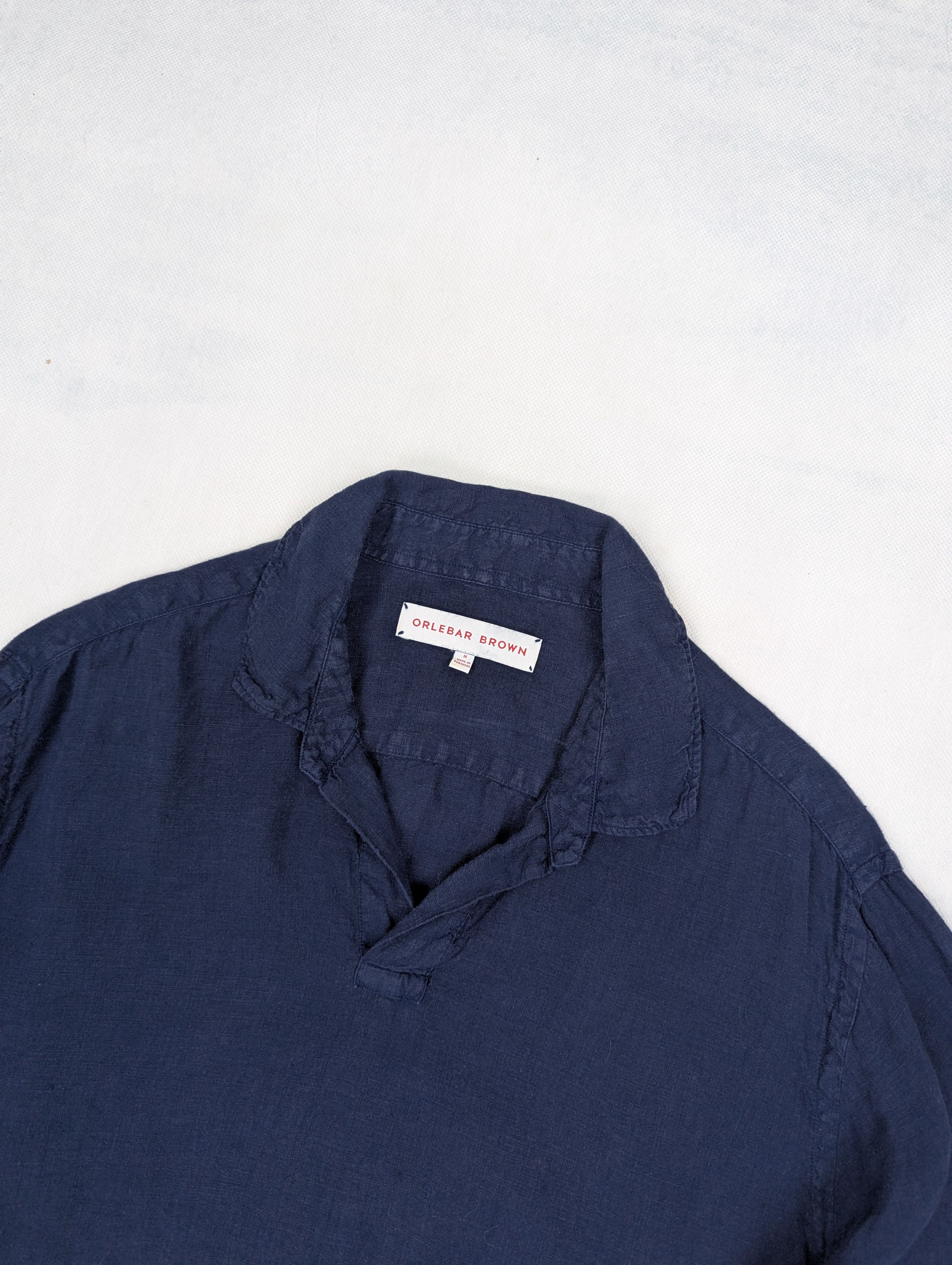 Orlebar Brown Orlebar Brown navy linen shirt M Size US M / EU 48-50 / 2 - 2 Thumbnail