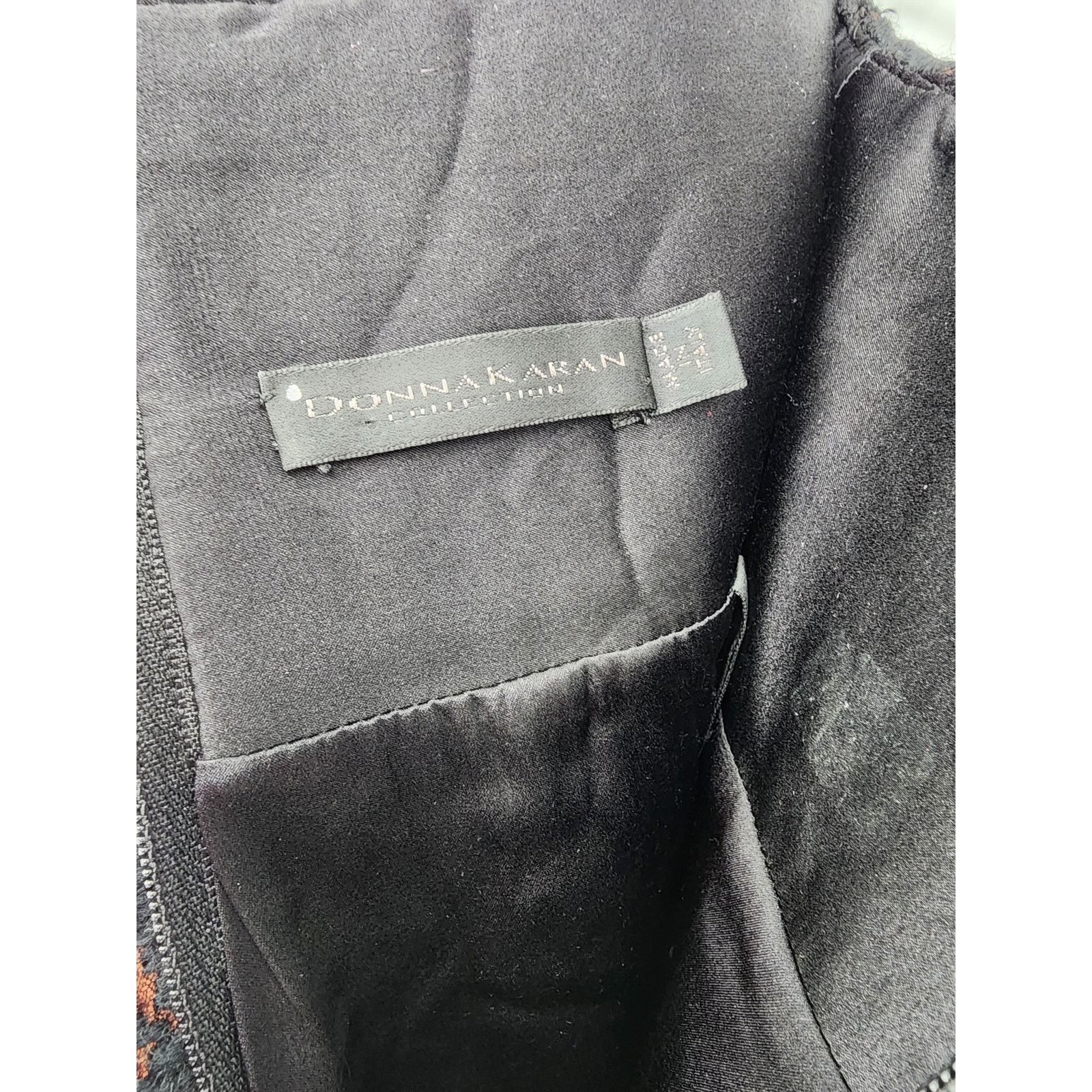 Donna Karan Donna Karan Collection Black Wool Blend Skirt Women's Size 4 Size 27" / US 4 / IT 40 - 6 Thumbnail