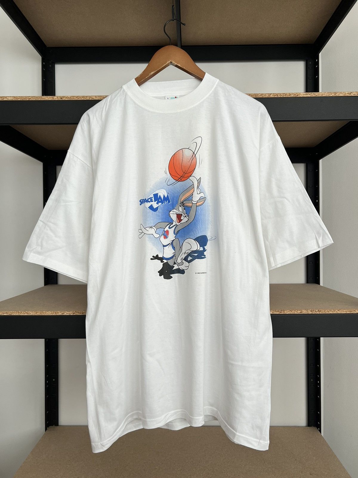 Cartoon Network Vintage 1996 Space Jam Bugs Bunny Warner Bros Cartoon Tshirt Size US XL / EU 56 / 4 - 1 Thumbnail