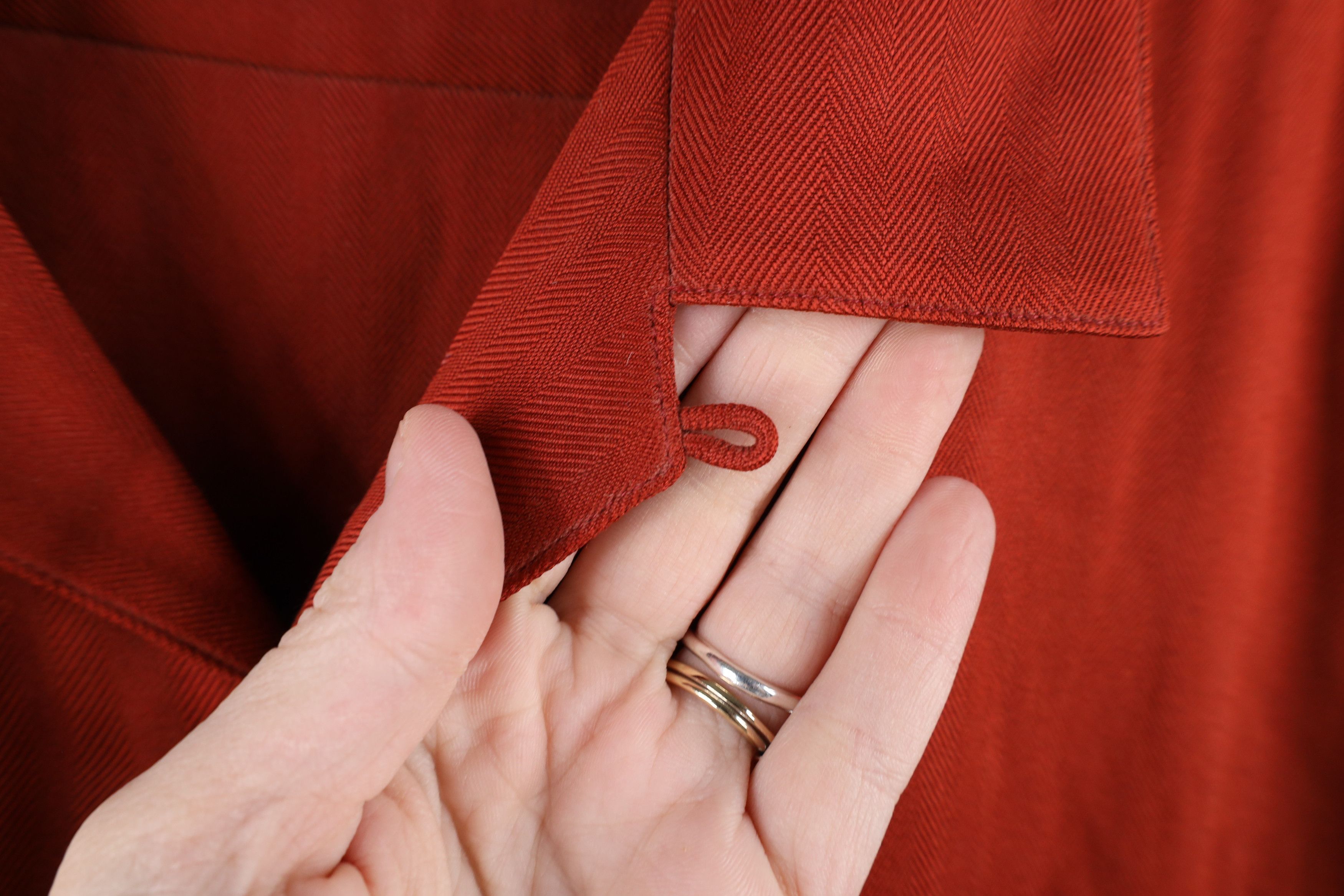 Vintage Vintage 90s Streetwear Collar Herringbone Button Shirt Size US XL / EU 56 / 4 - 4 Thumbnail