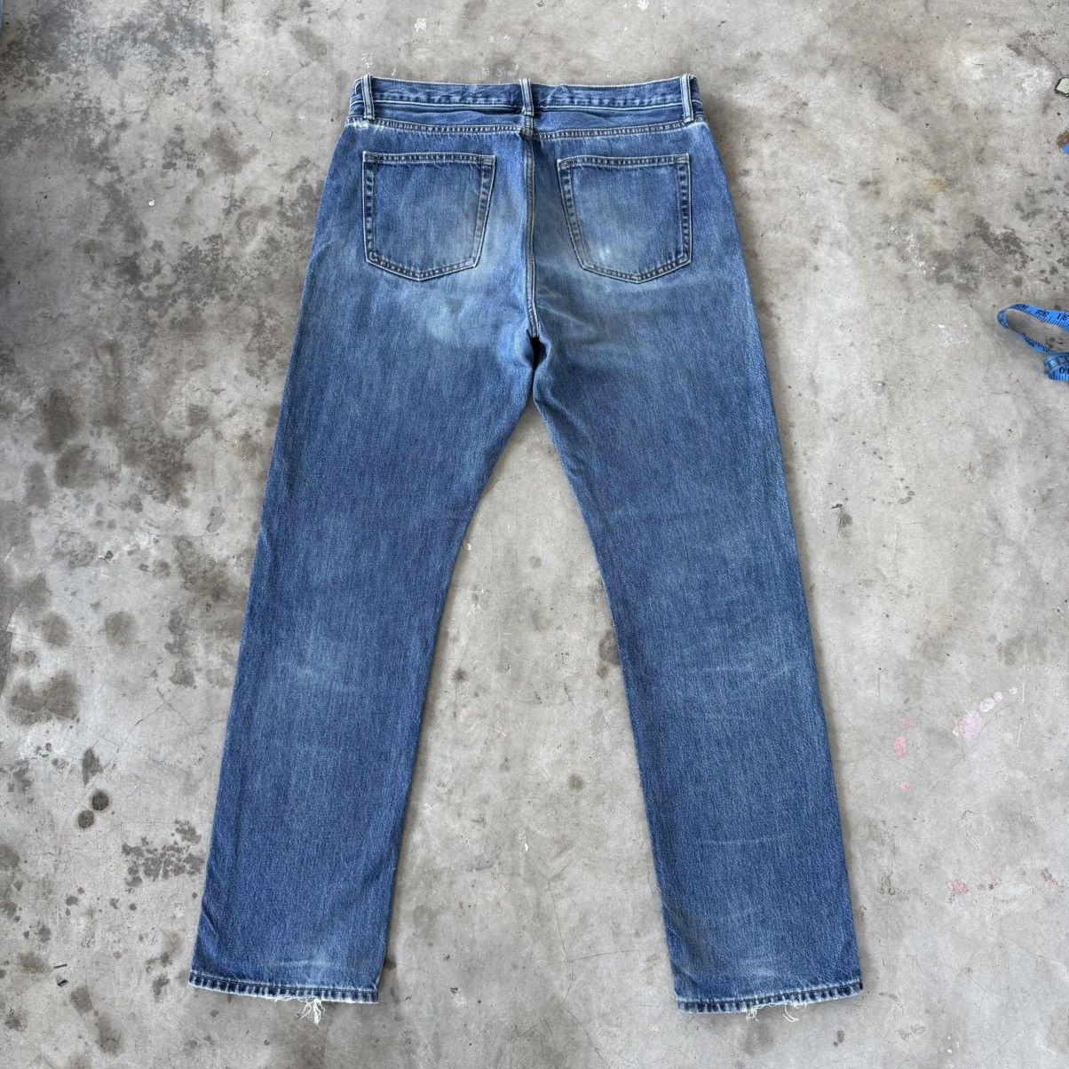 Japanese Brand W35 Vintage S002 Faded Ripped Denim Jean Pants Size US 35 - 9 Thumbnail