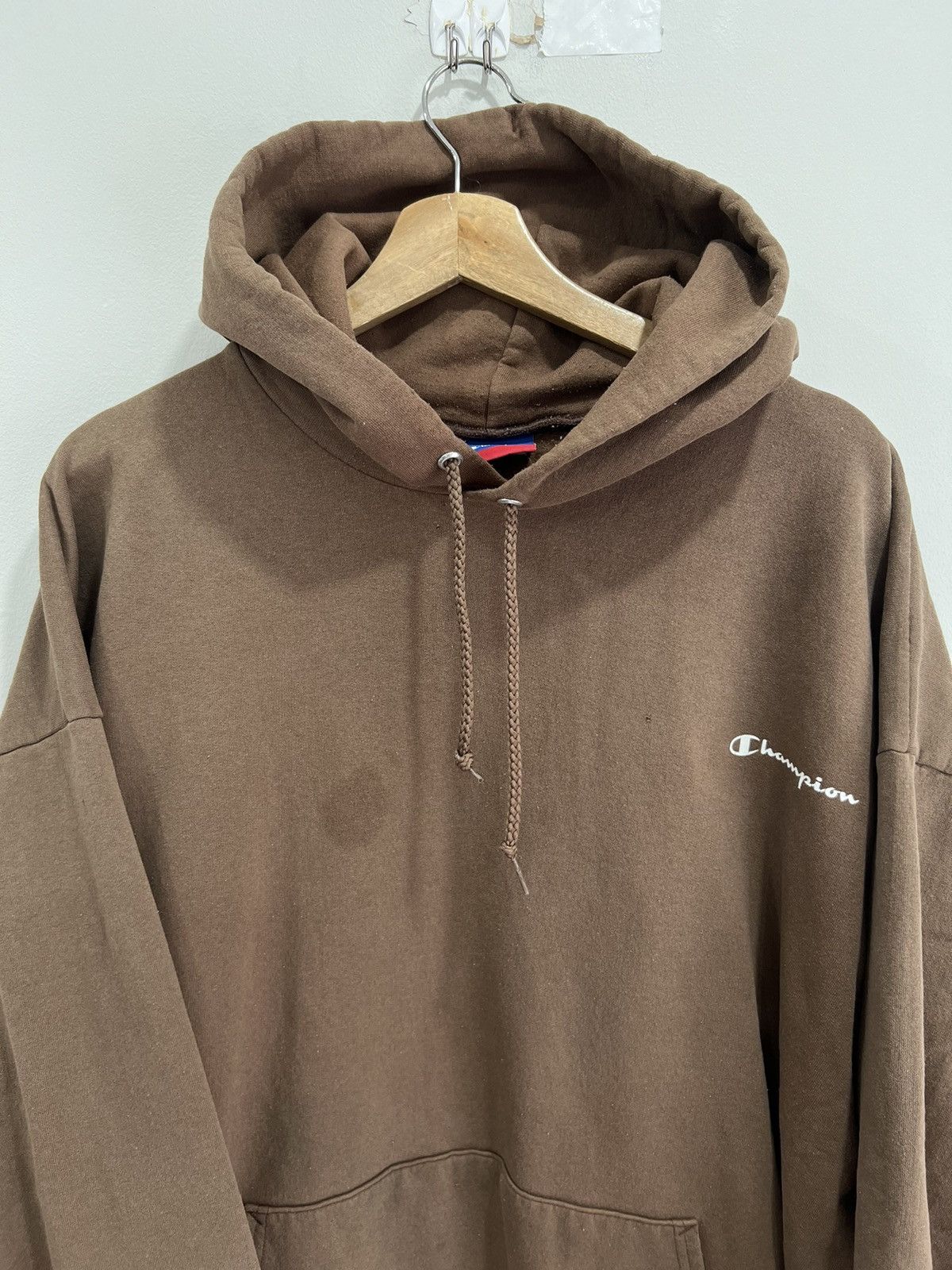 Champion Vintage Champion Chocolate Brown Hoodie Sweater xxl Size US XXL / EU 58 / 5 - 3 Thumbnail