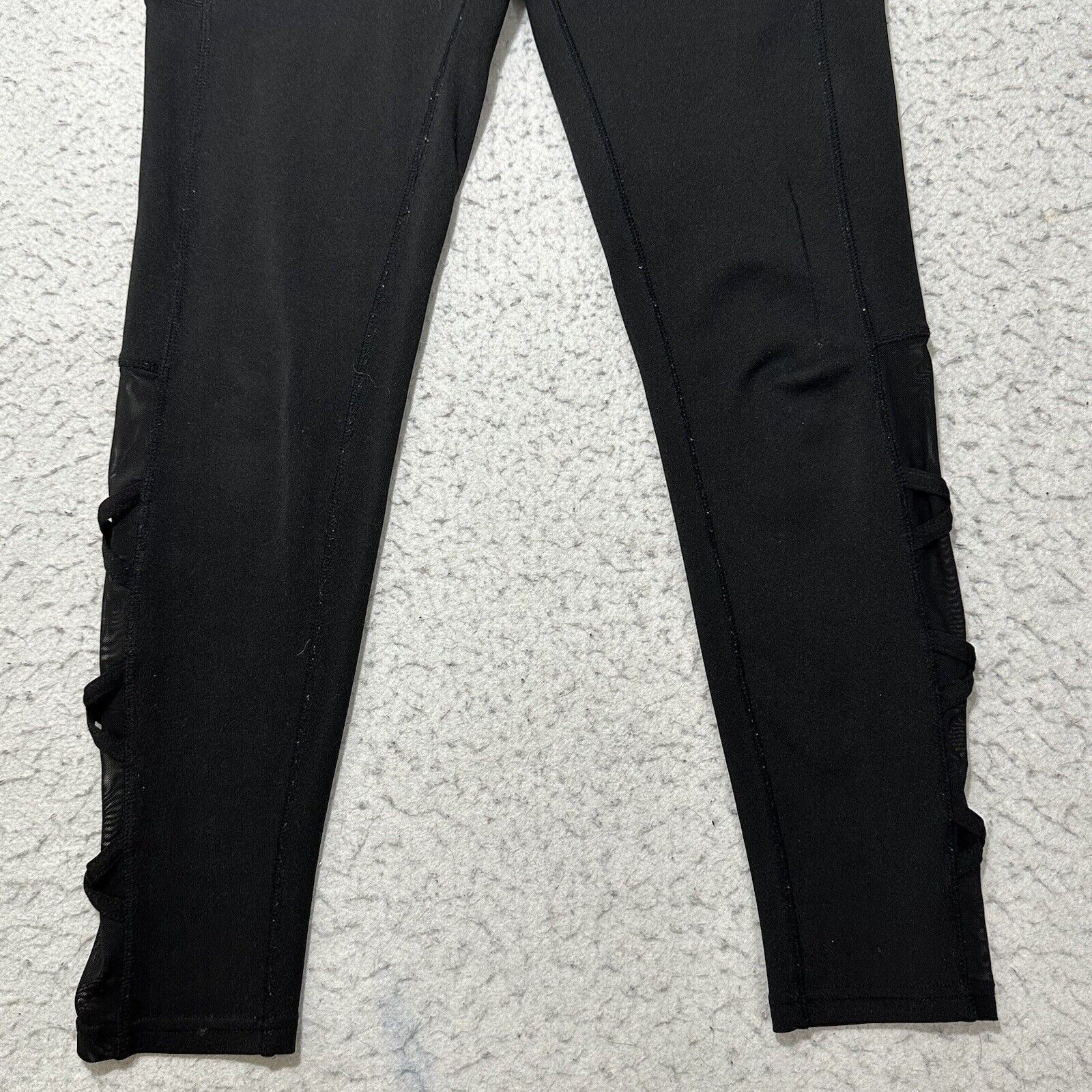 Other POP Fit Small Ankle Leggings Pull On Stretch Cross Lace Size 28" / US 6 / IT 42 - 3 Thumbnail