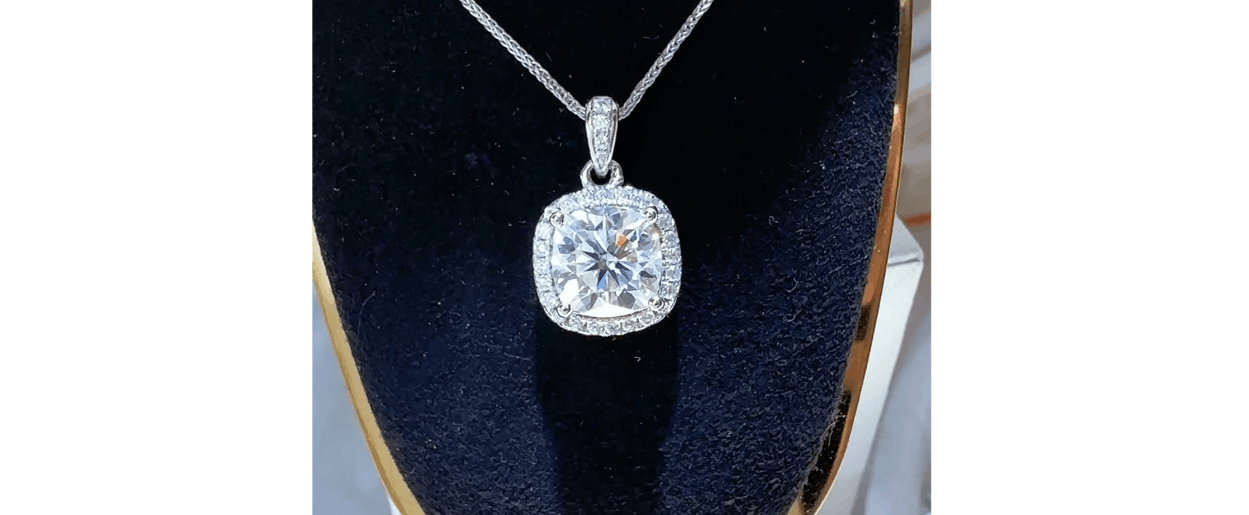 Other 5 Carat Moissanite 925 Sterling Silver Necklace Size ONE SIZE - 4 Thumbnail