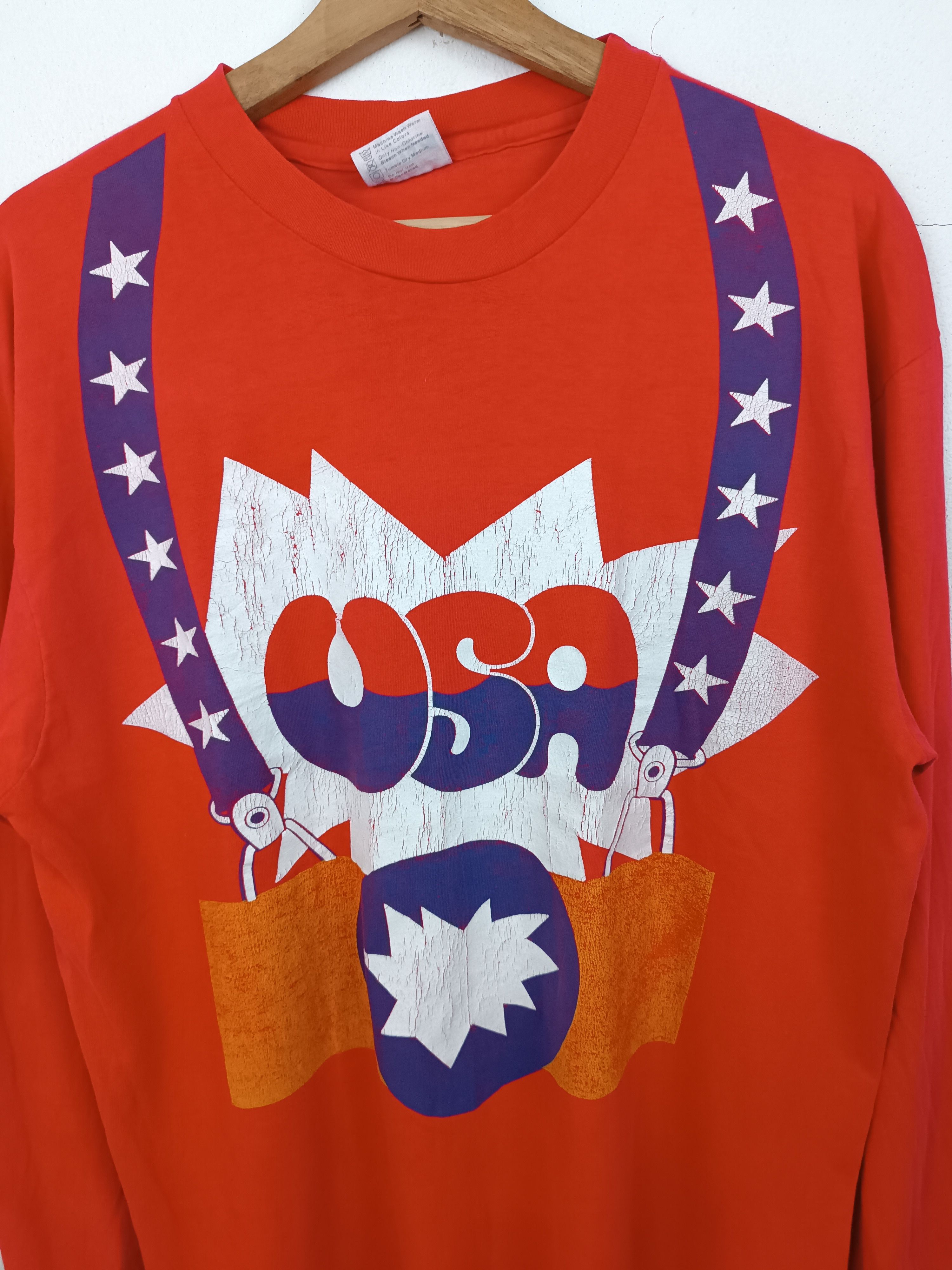 Vintage VINTAGE 80'S TEAM USA SPORTS OLYMPIC MOVIE FUNNY TEE Size US L / EU 52-54 / 3 - 9 Thumbnail