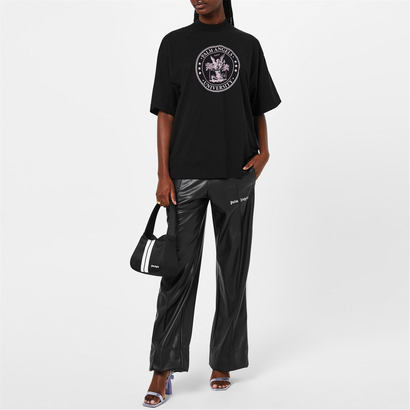 Palm Angels o1g2r1mq0325 T-Shirt in Black Size XXS / US 00 / IT 34 - 3 Thumbnail