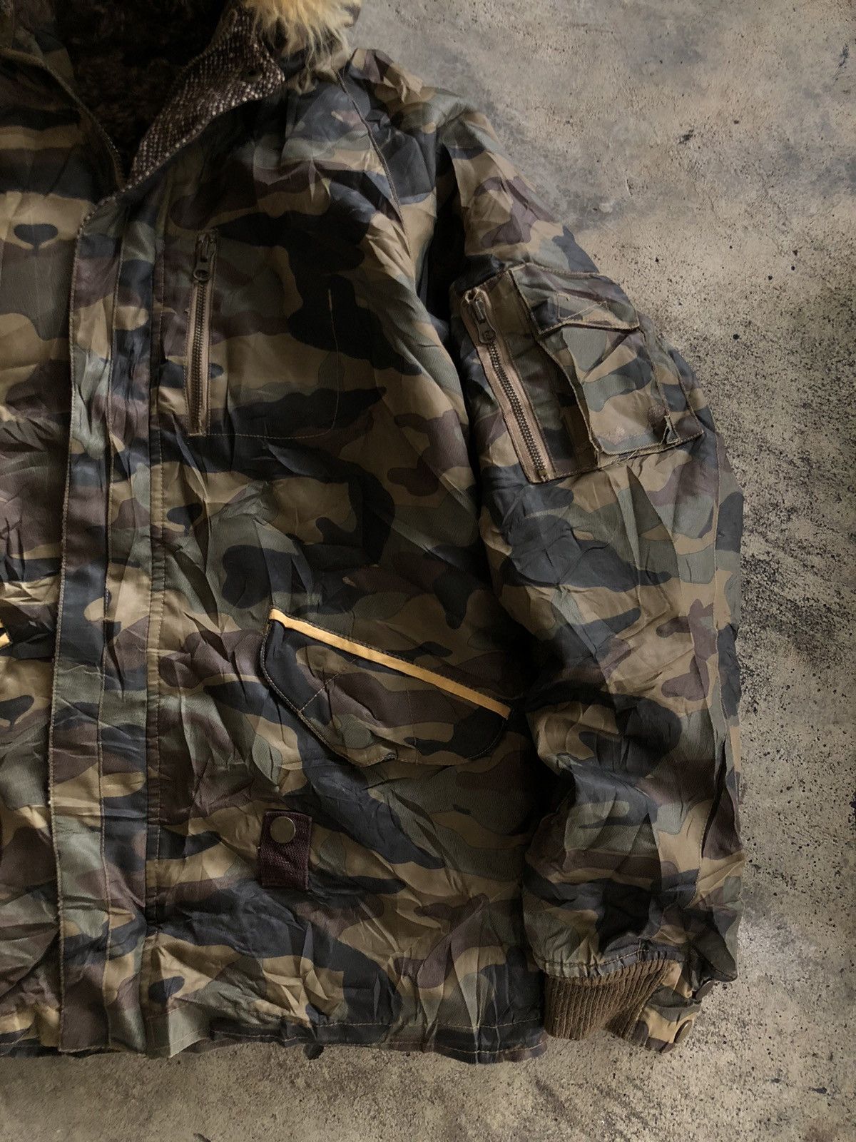 If Six Was Nine × Japanese Brand × Le Grande Bleu (L.G.B.) JAPANESE BRAND TRIXY JACKET CAMO FUR HOODIE LGBSTYLE Size US L / EU 52-54 / 3 - 5 Thumbnail